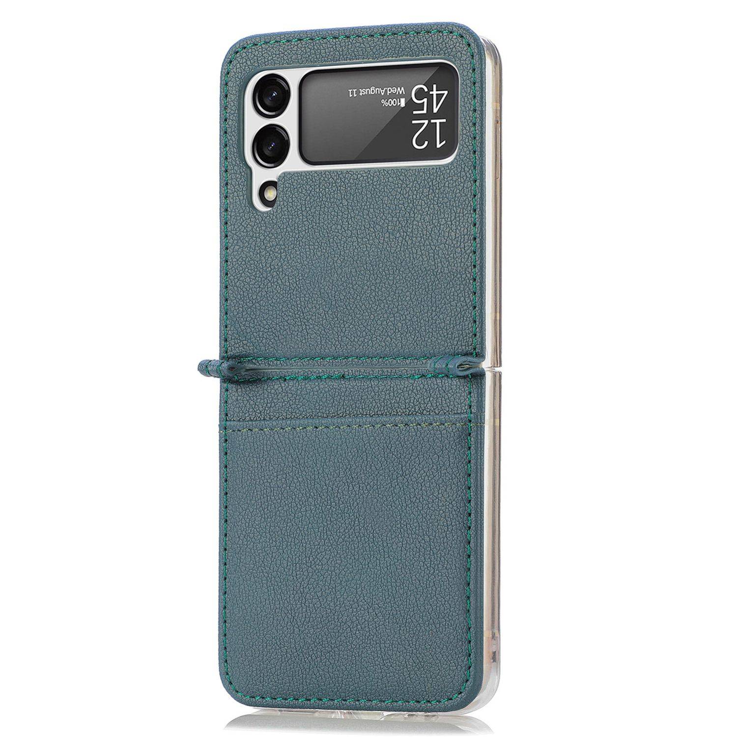 Hülle kompatibel mit Samsung Galaxy Z Flip4 5G Kunststoff Soft Handyhülle - Handy Case Grün