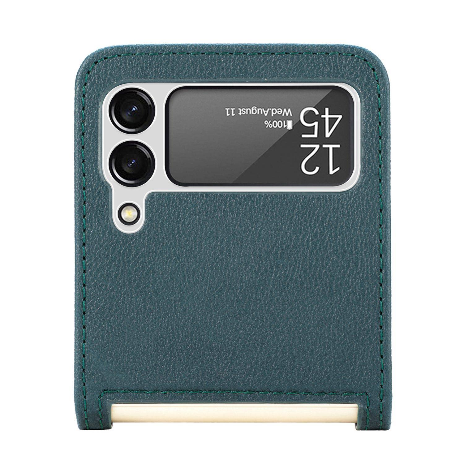 Hülle kompatibel mit Samsung Galaxy Z Flip4 5G Kunststoff Soft Handyhülle - Handy Case Grün