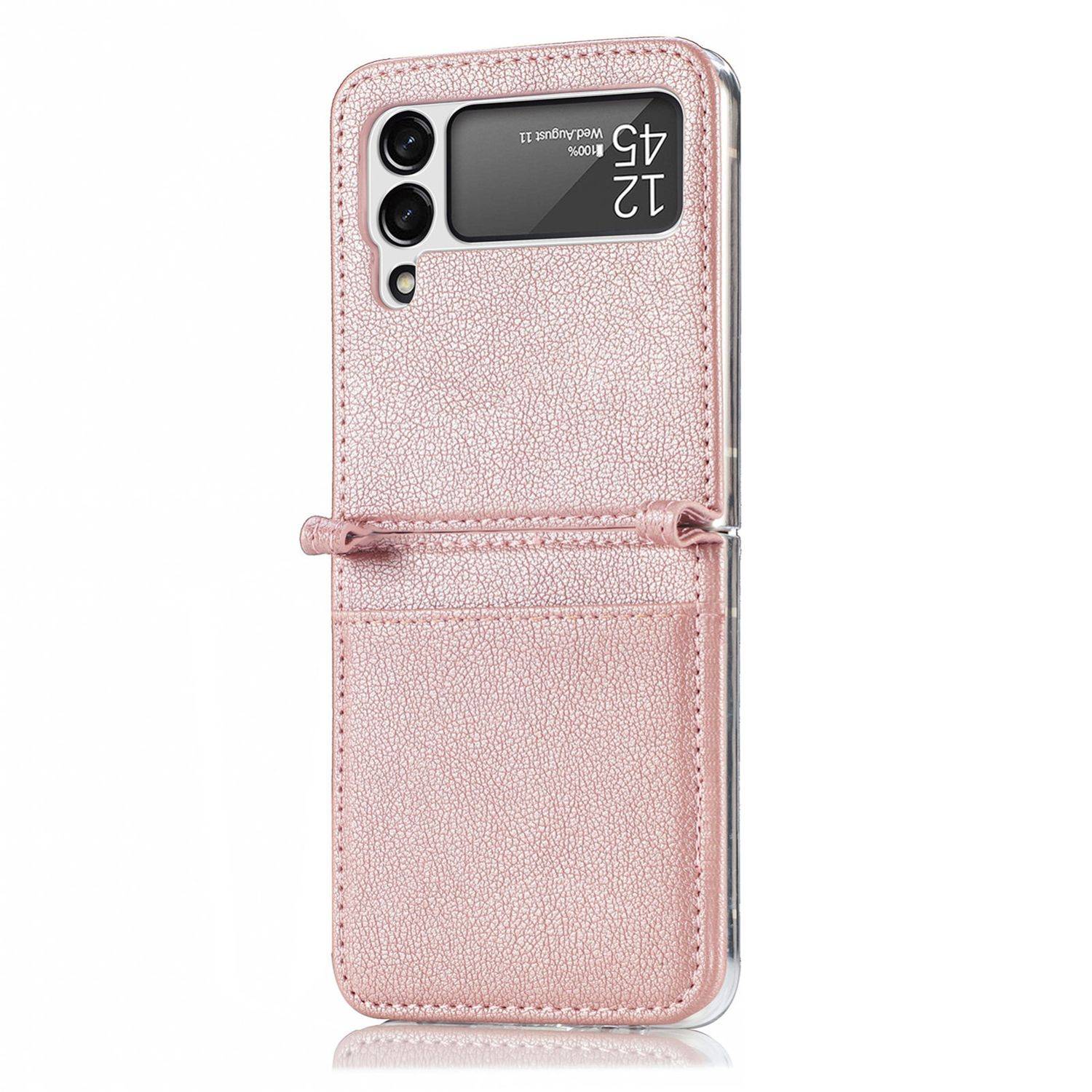 Hülle kompatibel mit Samsung Galaxy Z Flip4 5G Kunststoff Soft Handyhülle - Handy Case Rosa