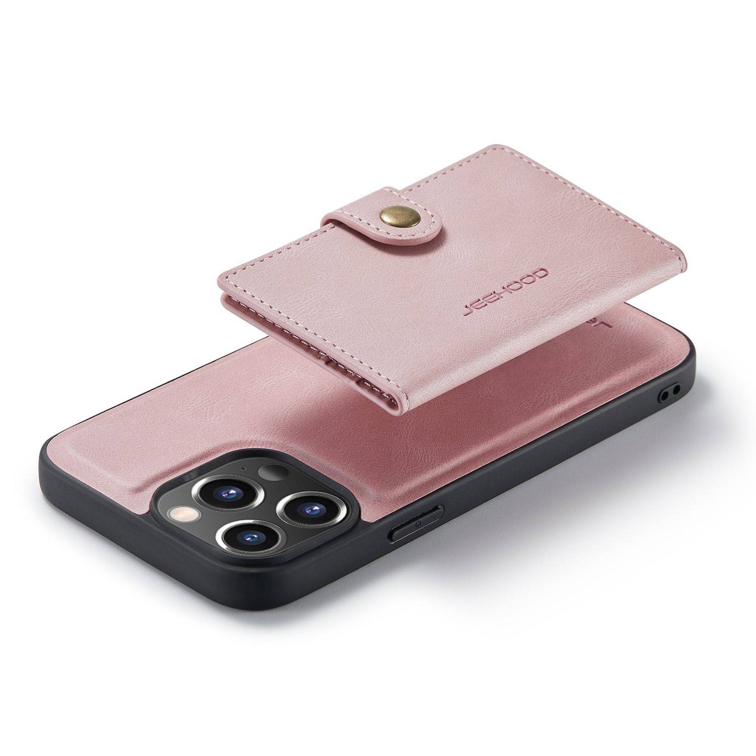 Hülle kompatibel mit Apple iPhone 14 Pro Max Kunstleder Handyhülle - Handy Case Rosa