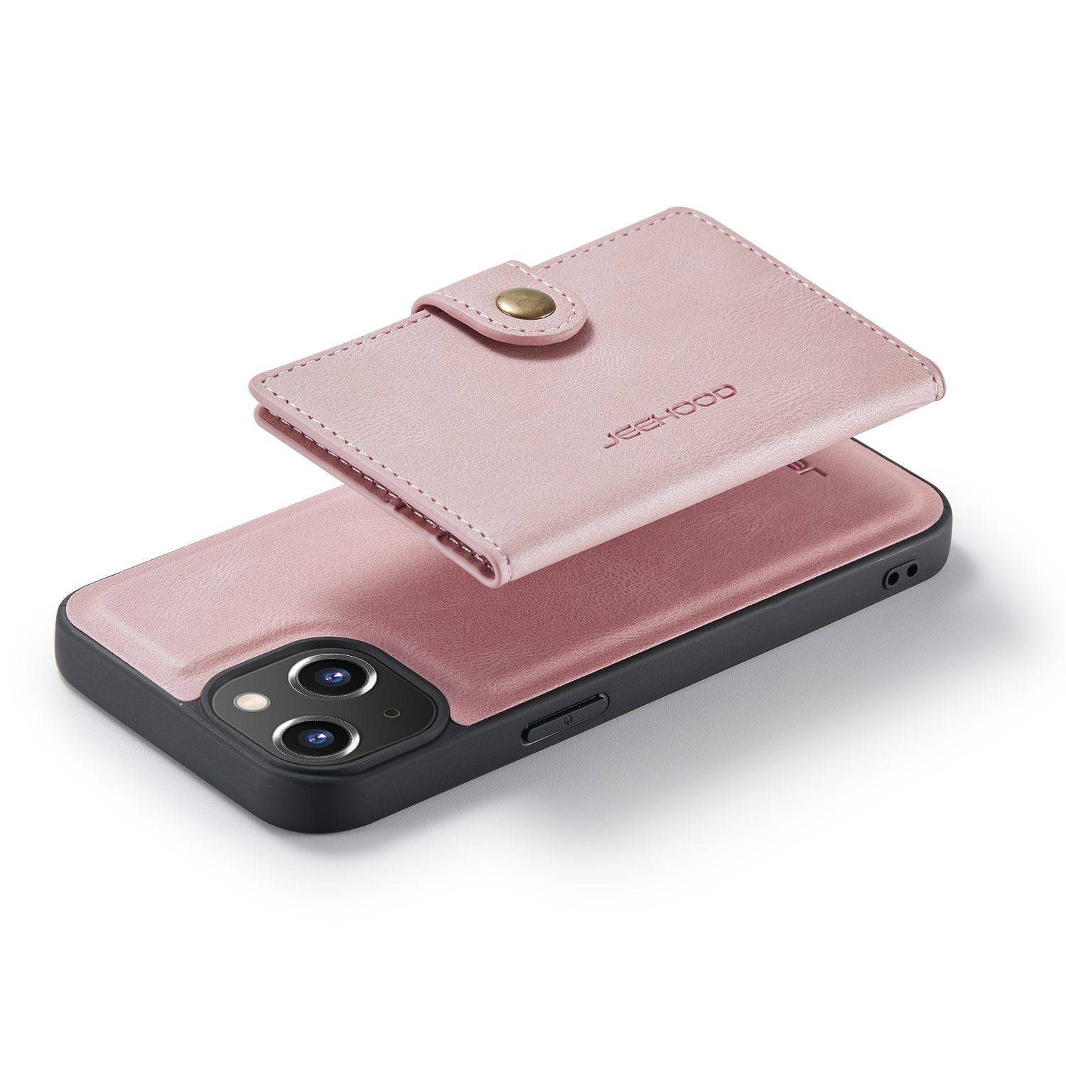 Hülle kompatibel mit Apple iPhone 14 Kunstleder Handyhülle - Handy Case Rosa