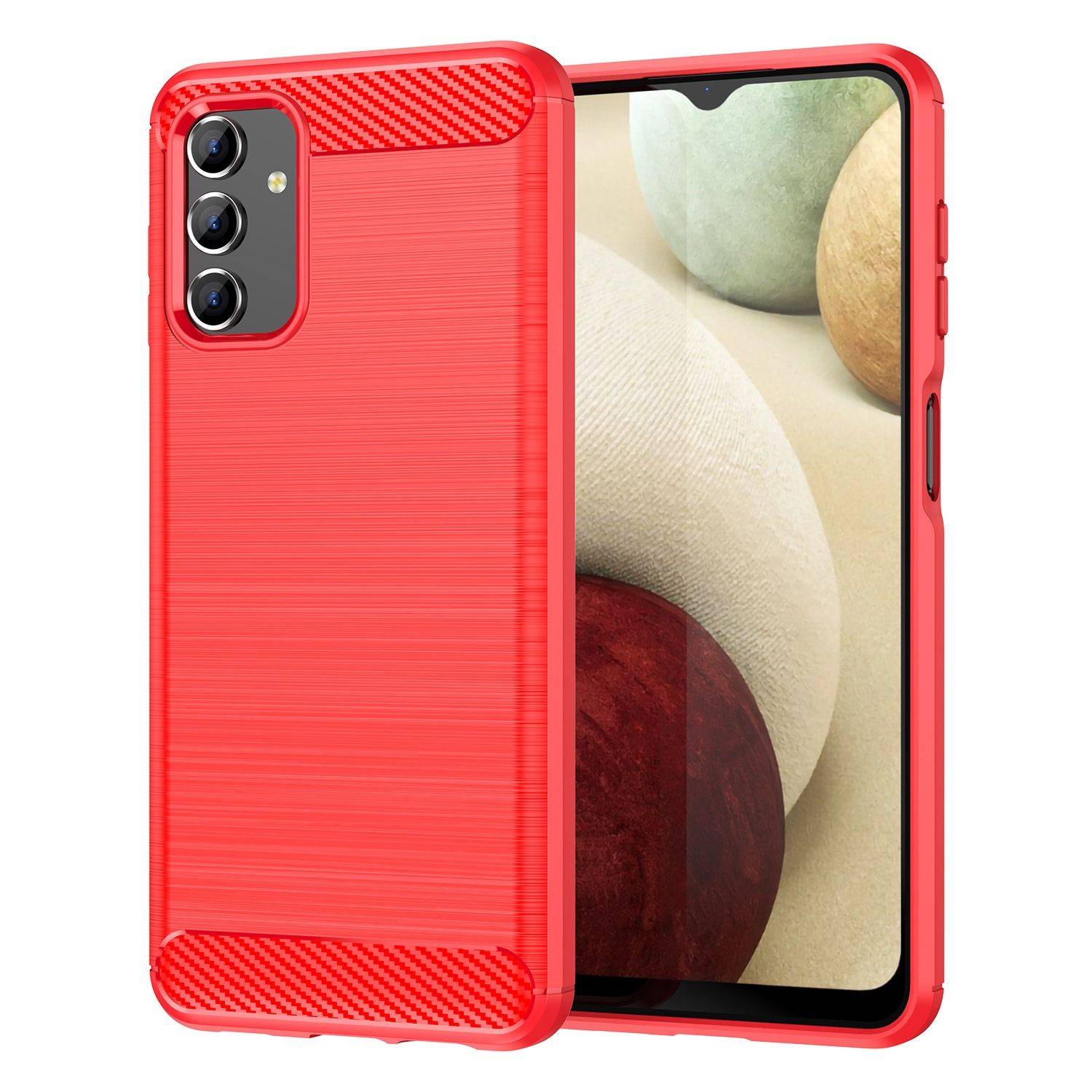 Hülle kompatibel mit Samsung Galaxy A04s Kunststoff Soft Handyhülle - Handy Case Rot