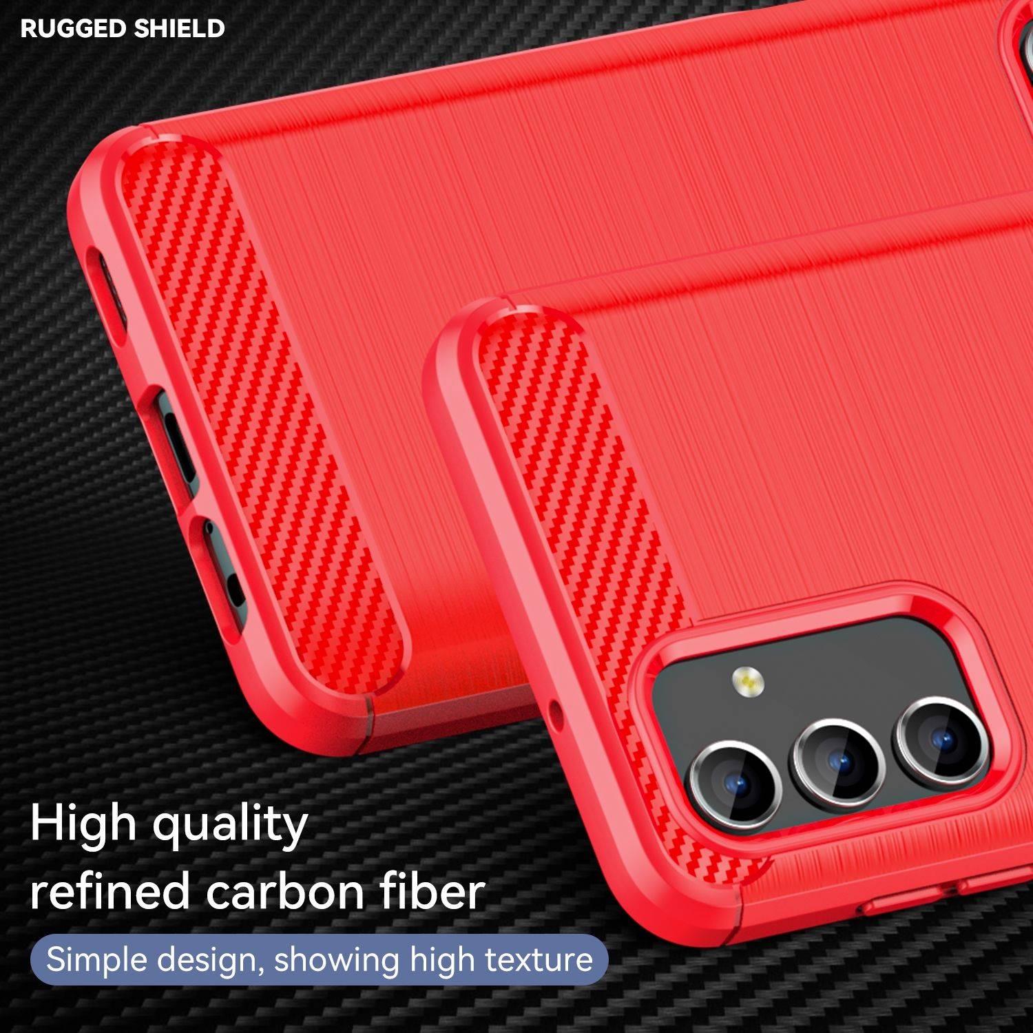 Hülle kompatibel mit Samsung Galaxy A04s Kunststoff Soft Handyhülle - Handy Case Rot
