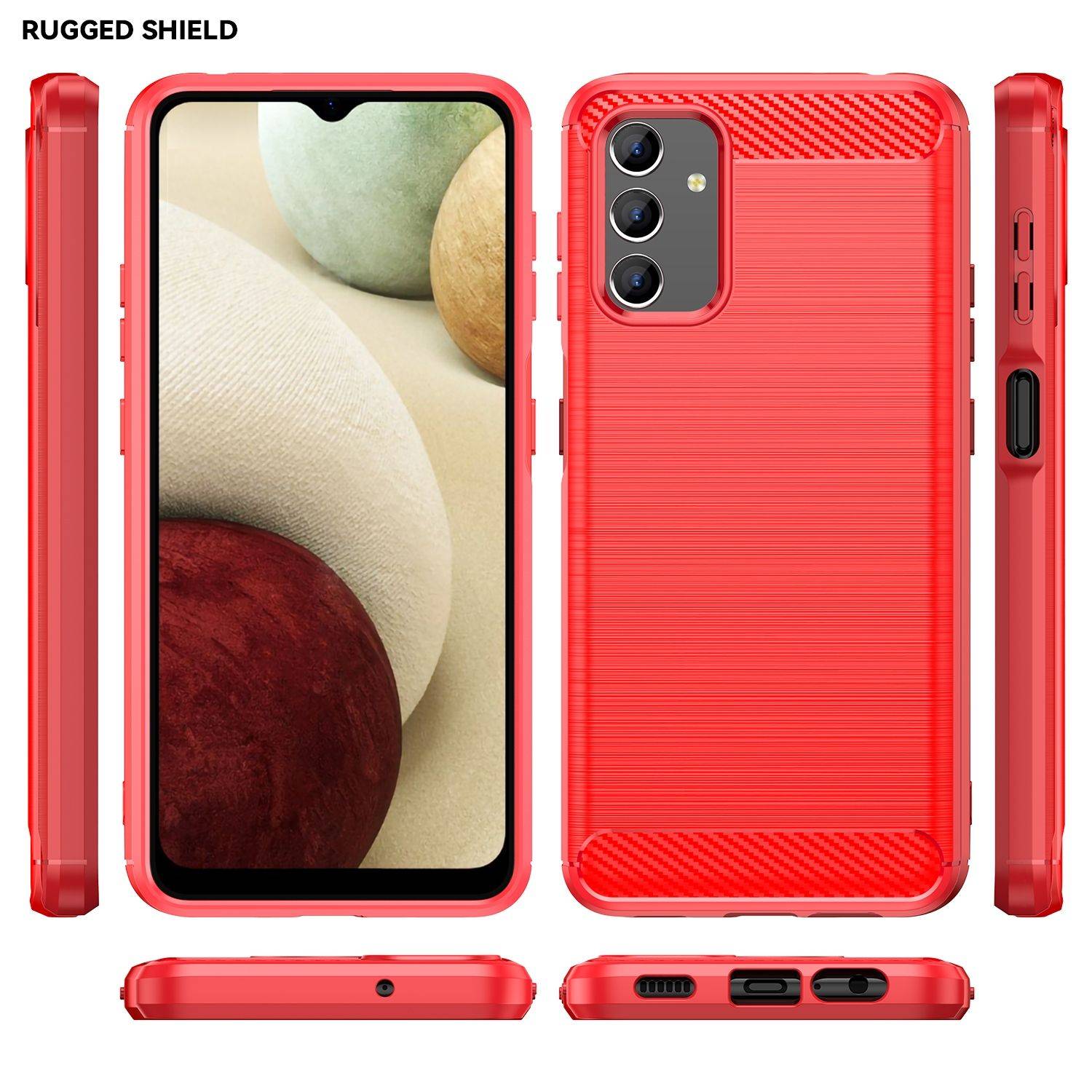 Hülle kompatibel mit Samsung Galaxy A04s Kunststoff Soft Handyhülle - Handy Case Rot