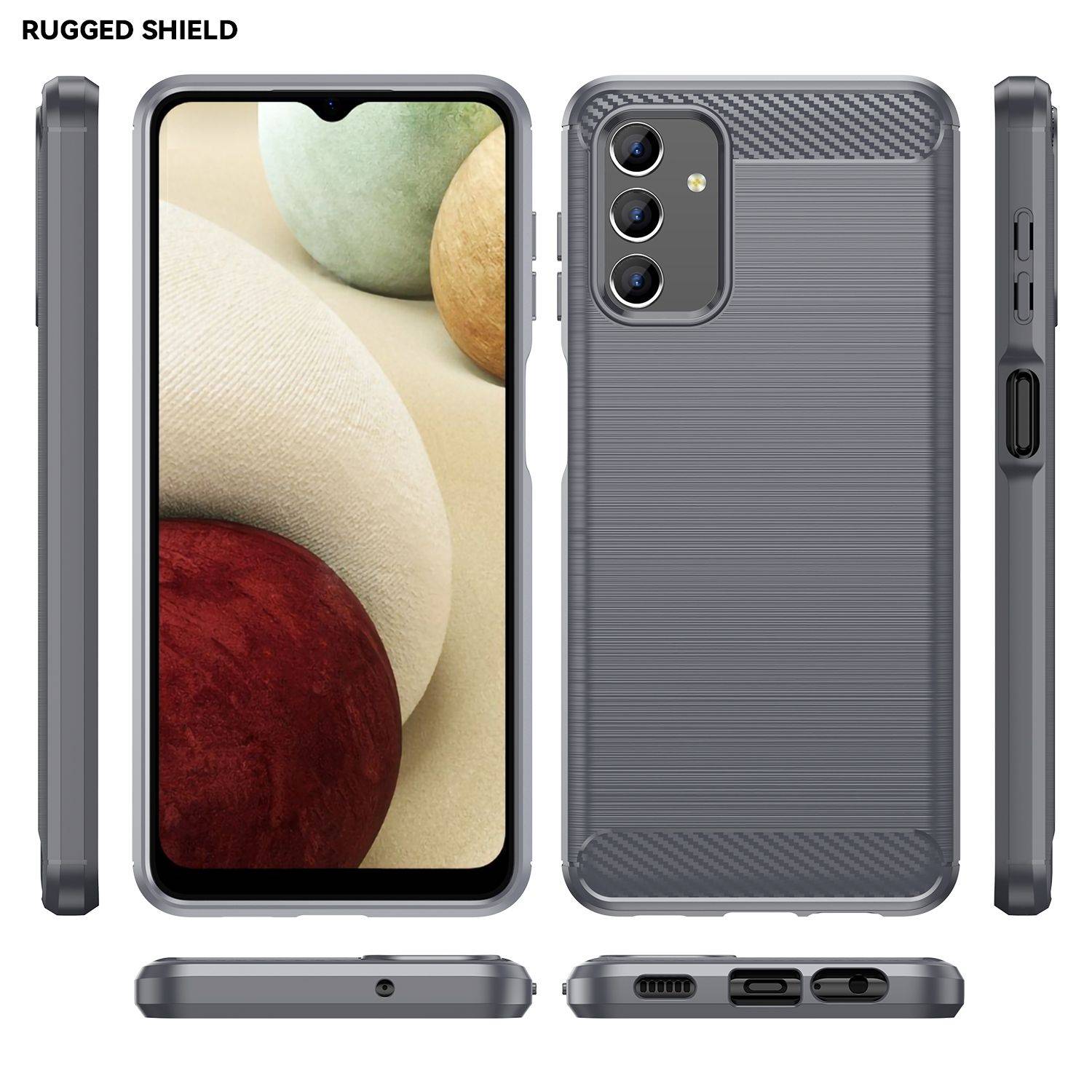 Hülle kompatibel mit Samsung Galaxy A04s Kunststoff Soft Handyhülle - Handy Case Grau