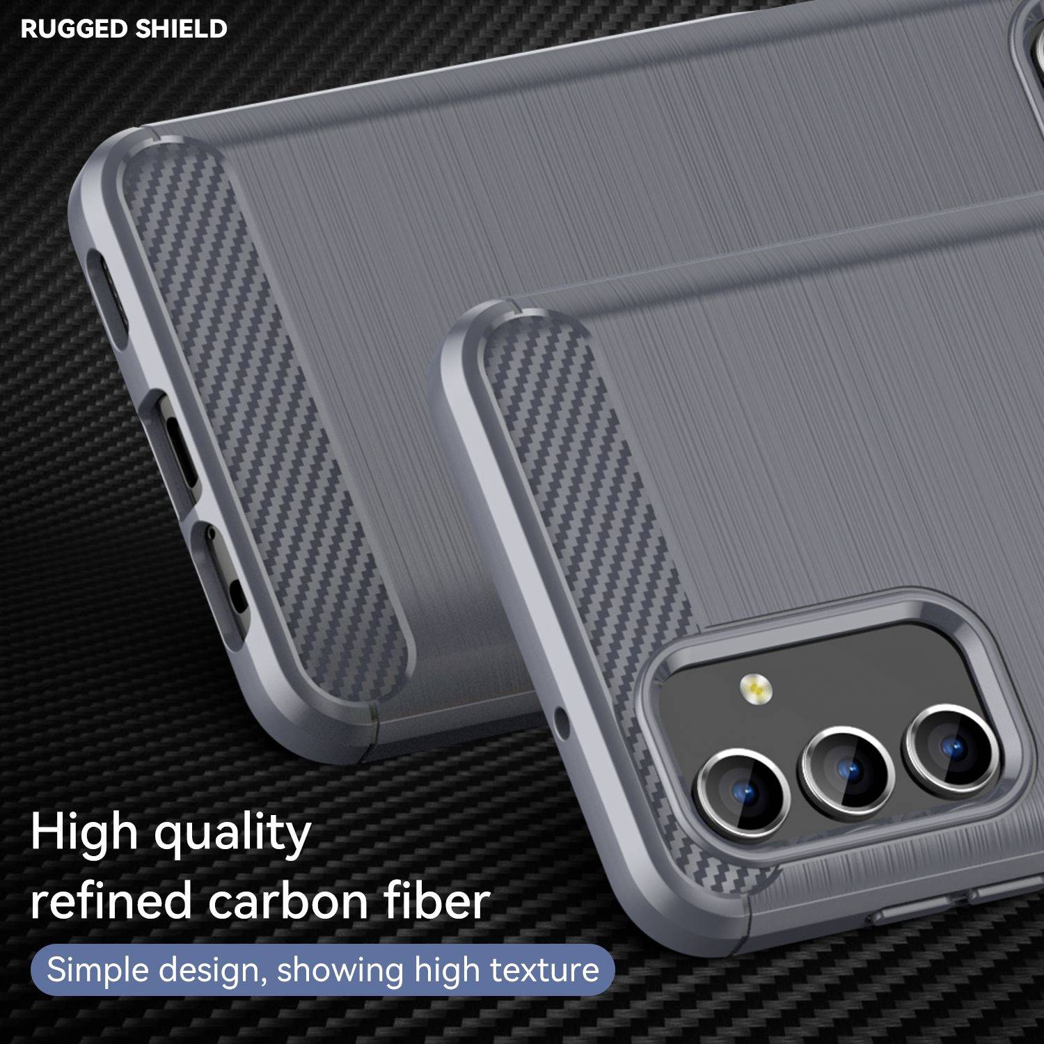 Hülle kompatibel mit Samsung Galaxy A04s Kunststoff Soft Handyhülle - Handy Case Grau