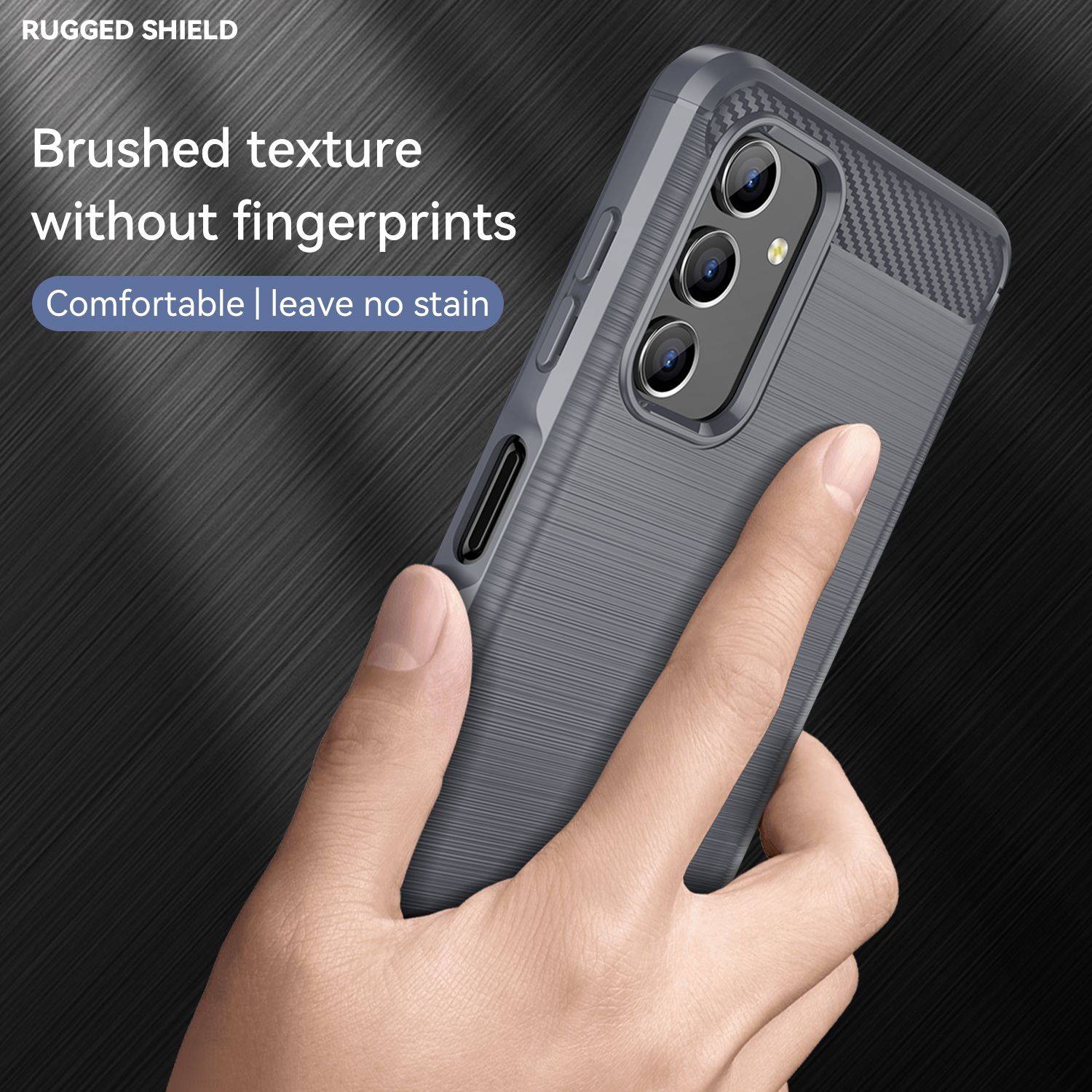 Hülle kompatibel mit Samsung Galaxy A04s Kunststoff Soft Handyhülle - Handy Case Grau