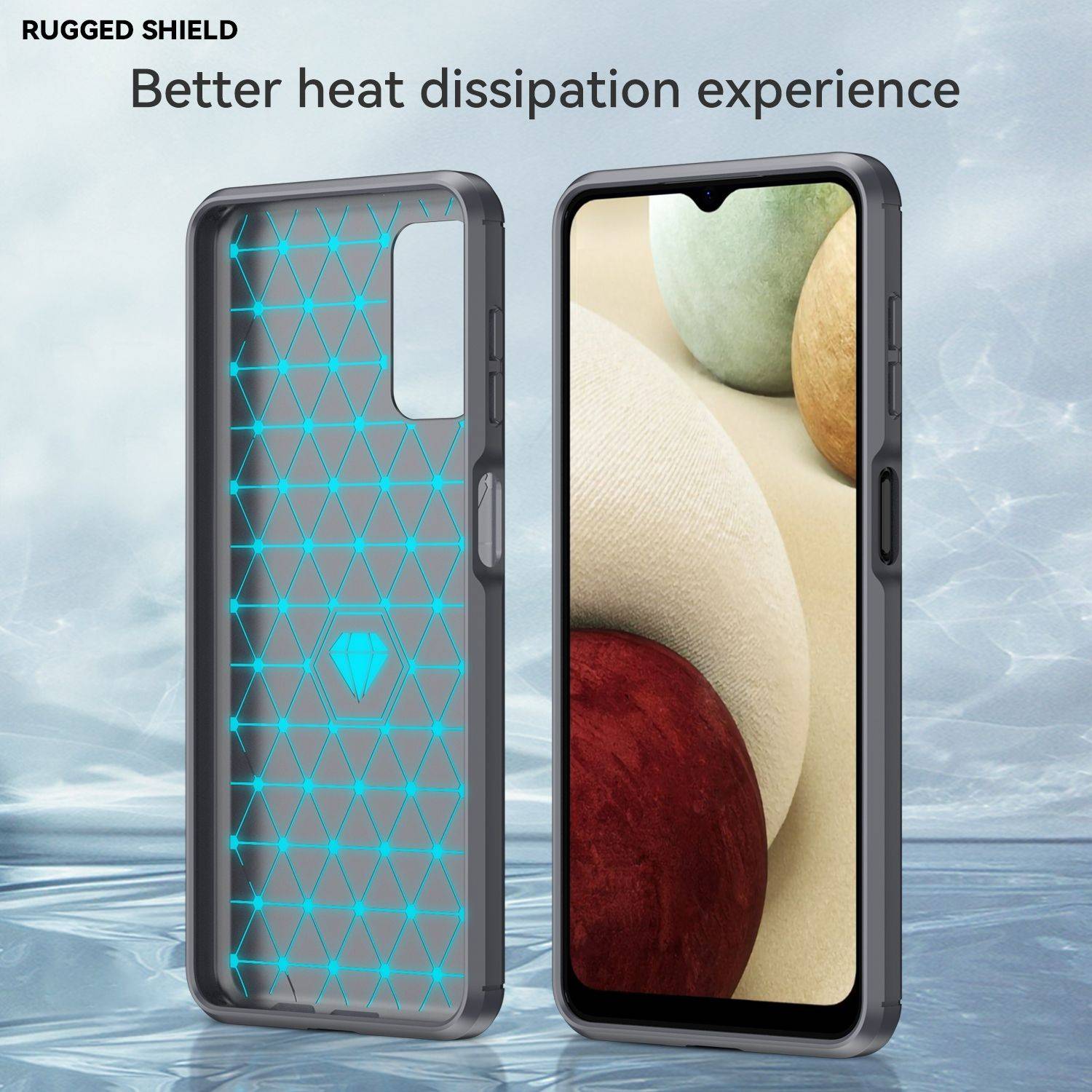 Hülle kompatibel mit Samsung Galaxy A04s Kunststoff Soft Handyhülle - Handy Case Grau