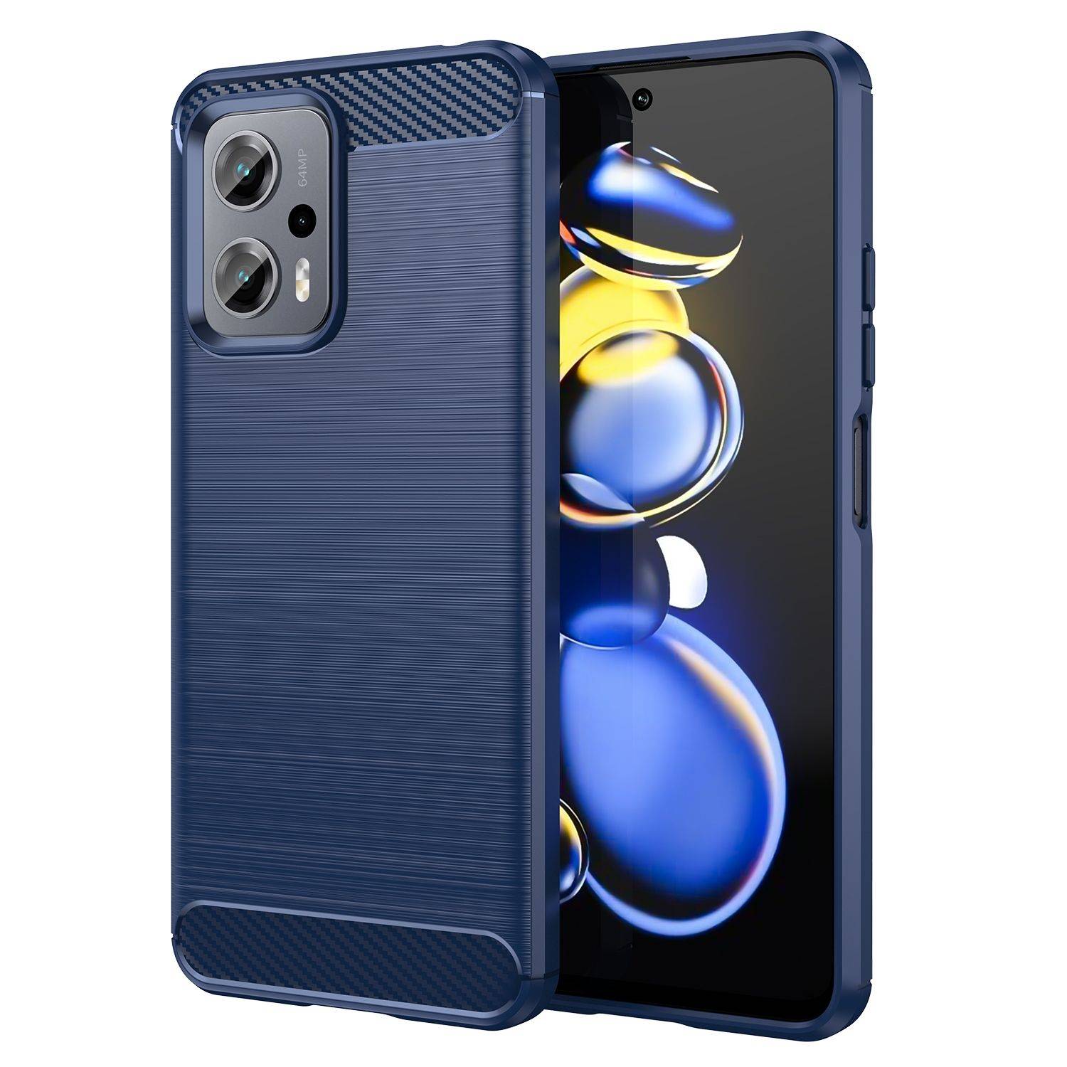 Hülle kompatibel mit Xiaomi Redmi 10 2022 Kunststoff Soft Handyhülle - Handy Case Blau