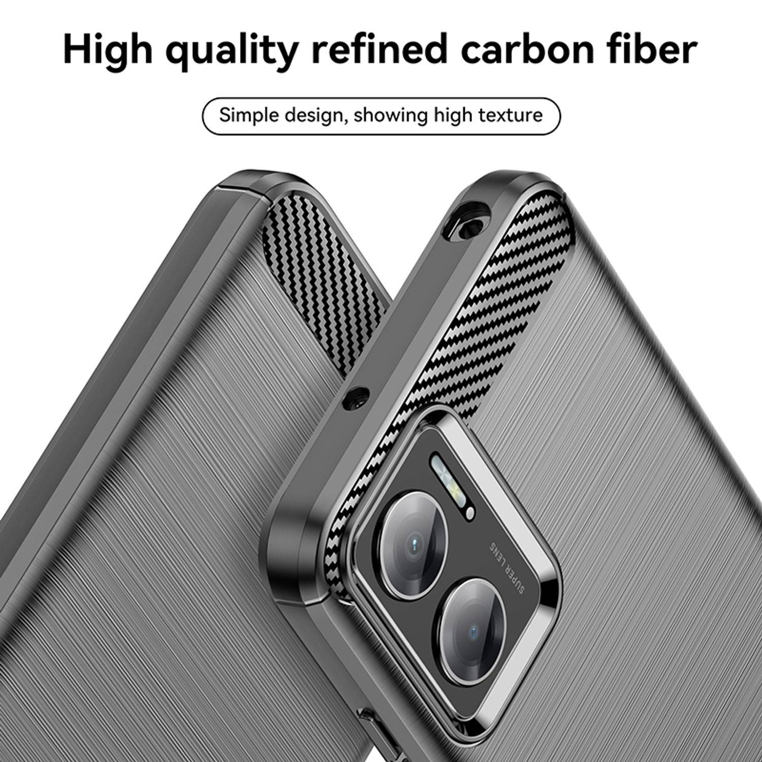 Hülle kompatibel mit Xiaomi Redmi 10 5G Kunststoff Soft Handyhülle - Handy Case Schwarz