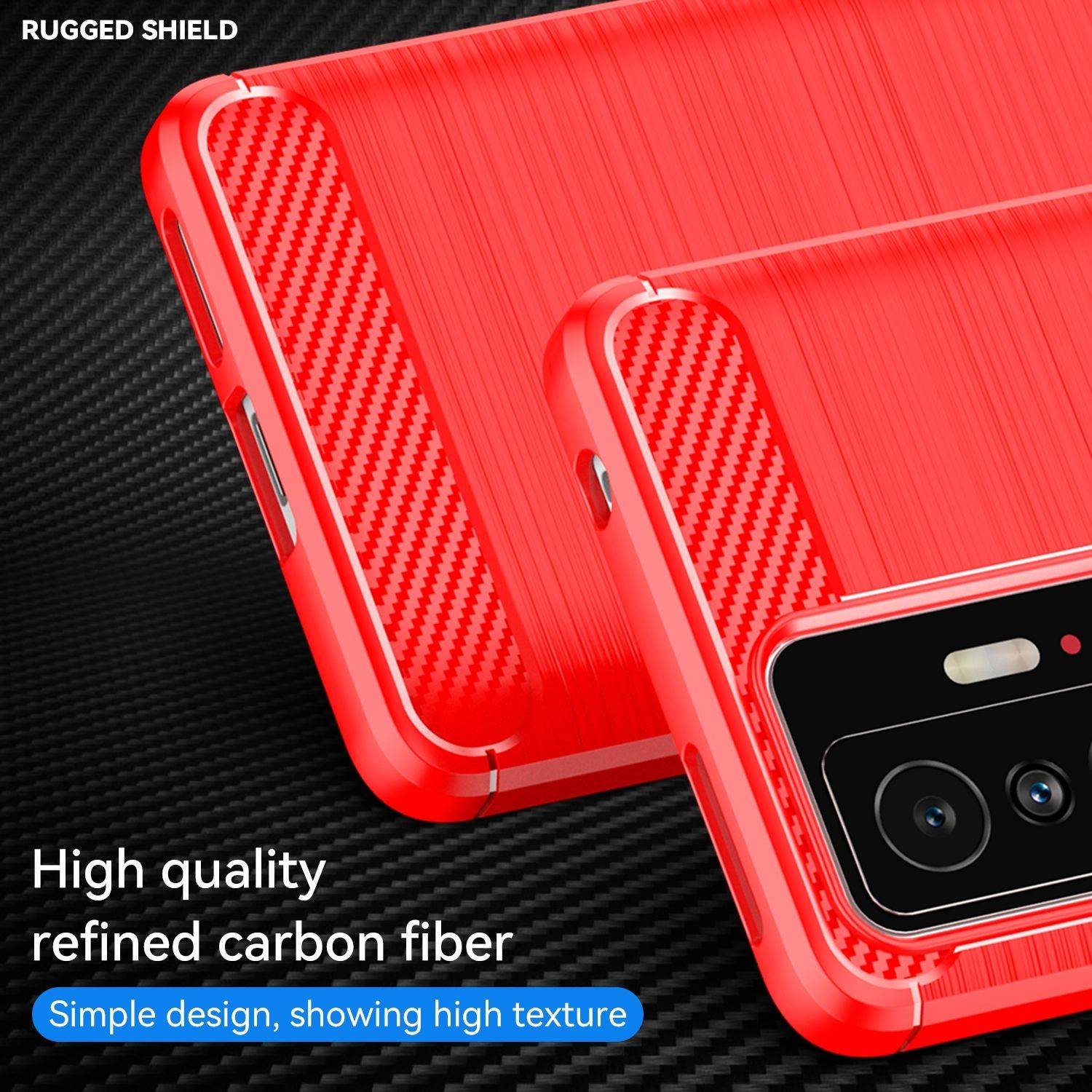 Hülle kompatibel mit Xiaomi 11T Pro Kunststoff Soft Handyhülle - Handy Case Rot