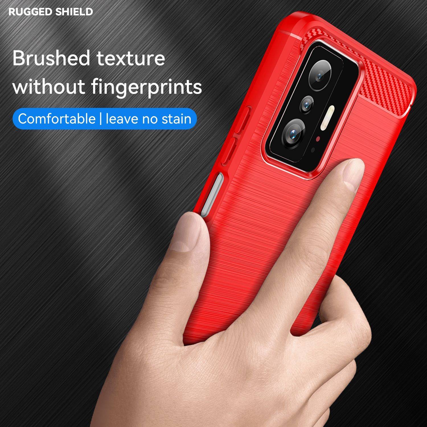 Hülle kompatibel mit Xiaomi 11T Pro Kunststoff Soft Handyhülle - Handy Case Rot