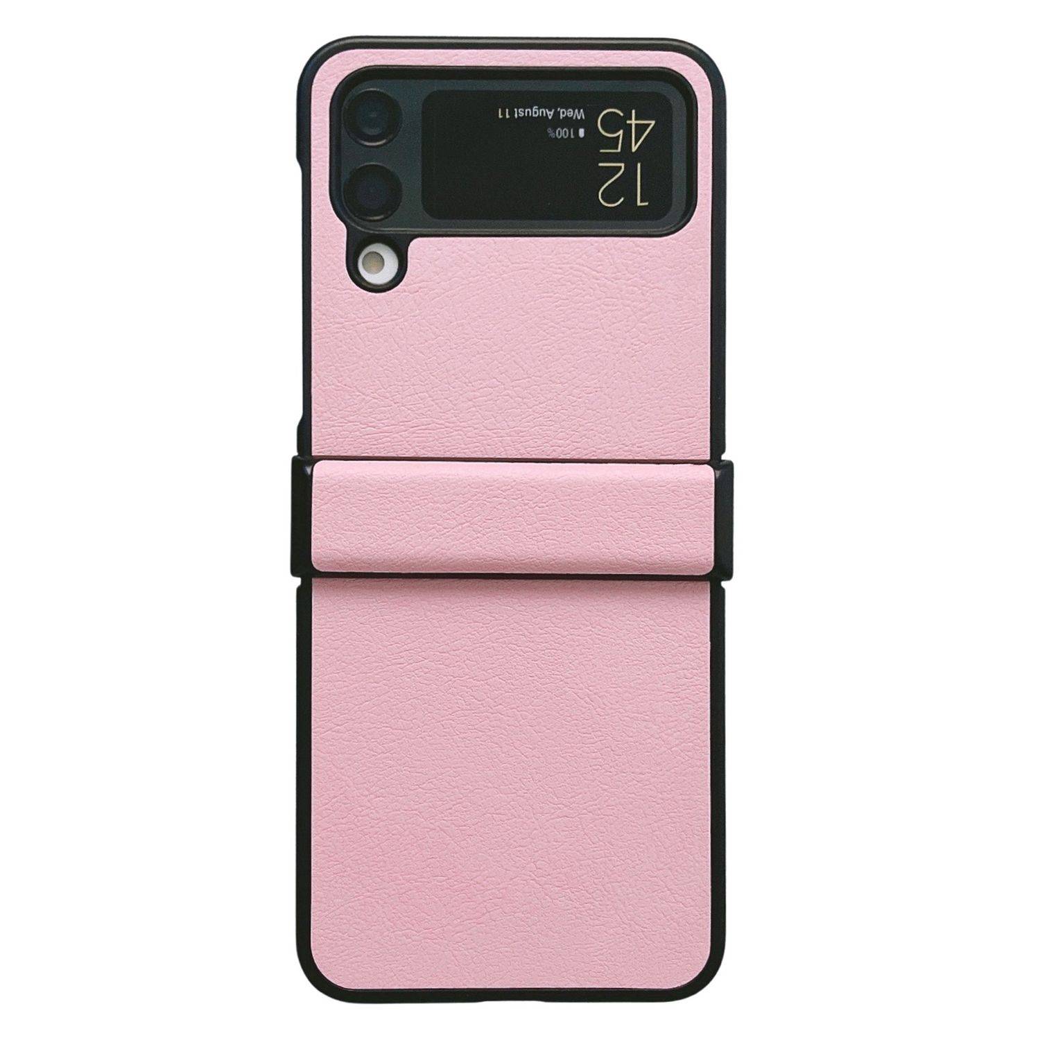 Hülle kompatibel mit Samsung Galaxy Z Flip4 5G Kunststoff Soft Handyhülle - Handy Case Rosa