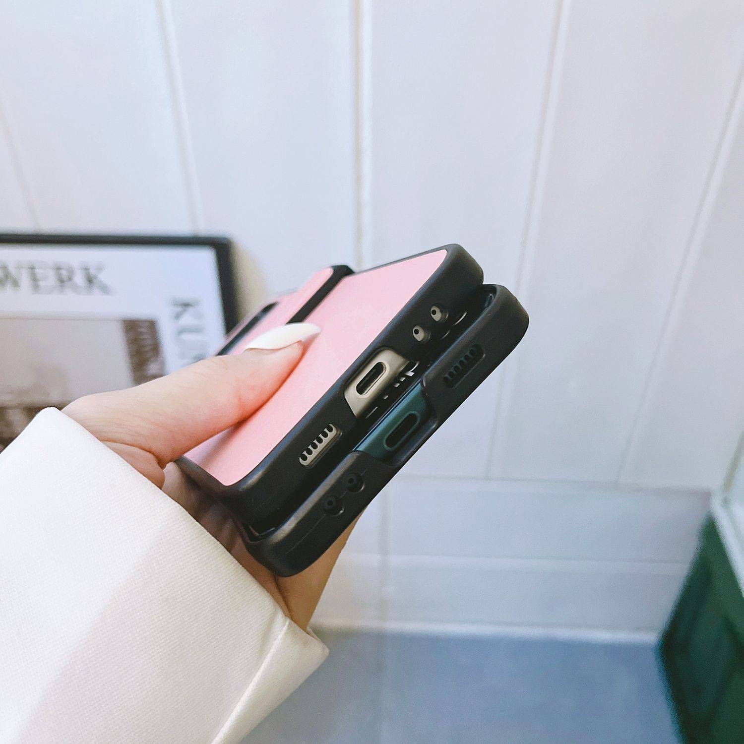 Hülle kompatibel mit Samsung Galaxy Z Flip4 5G Kunststoff Soft Handyhülle - Handy Case Rosa