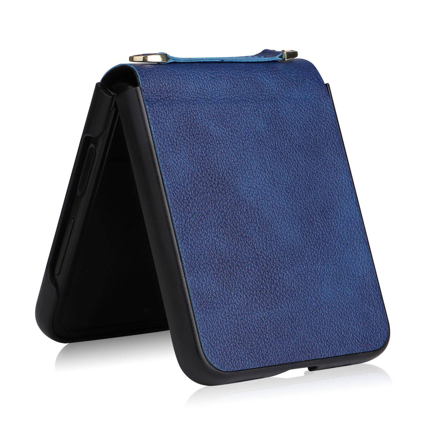 Hülle kompatibel mit Samsung Galaxy Z Flip4 5G Kunststoff Soft Handyhülle - Handy Case Blau