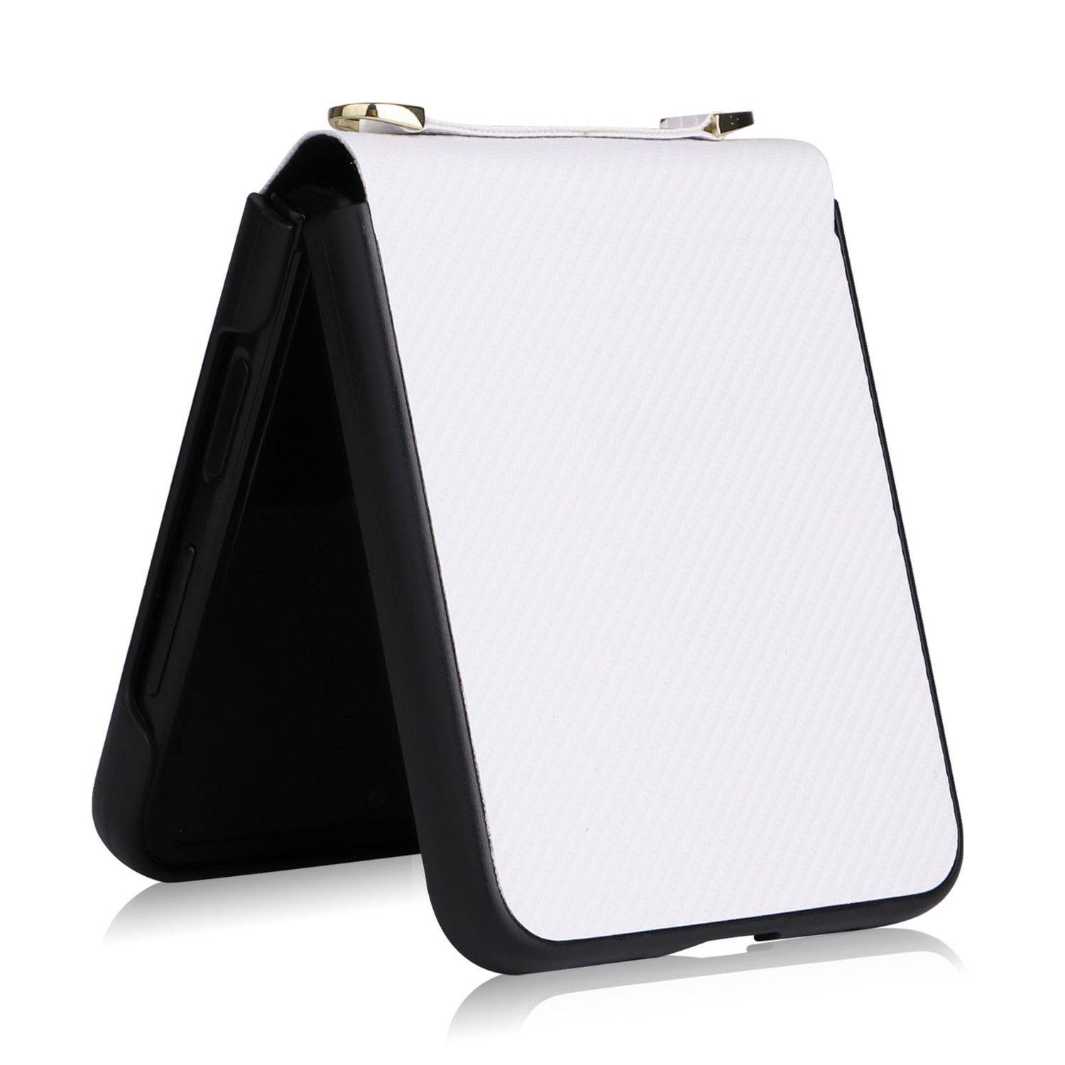 Hülle kompatibel mit Samsung Galaxy Z Flip4 5G Kunststoff Soft Handyhülle - Handy Case Weiß