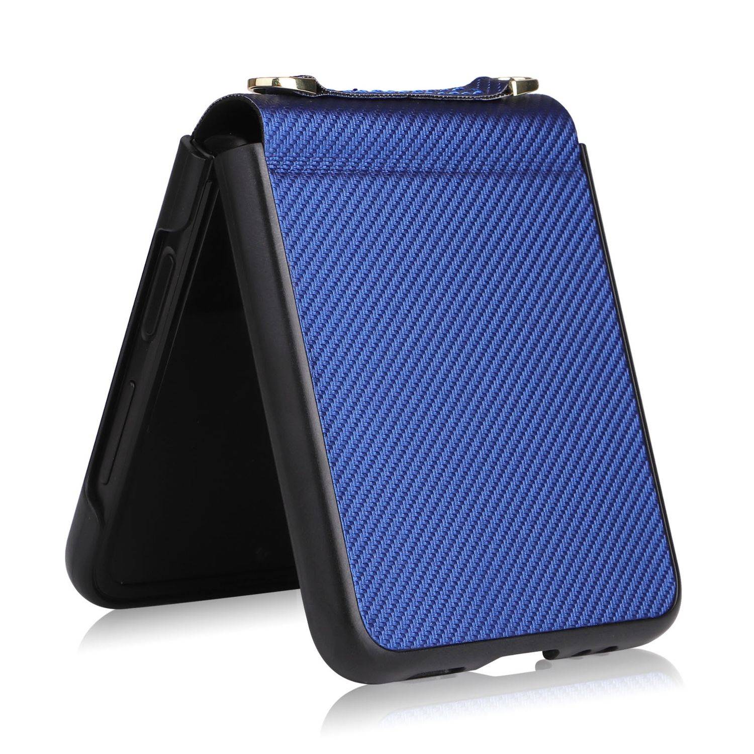 Hülle kompatibel mit Samsung Galaxy Z Flip4 5G Kunststoff Soft Handyhülle - Handy Case Blau