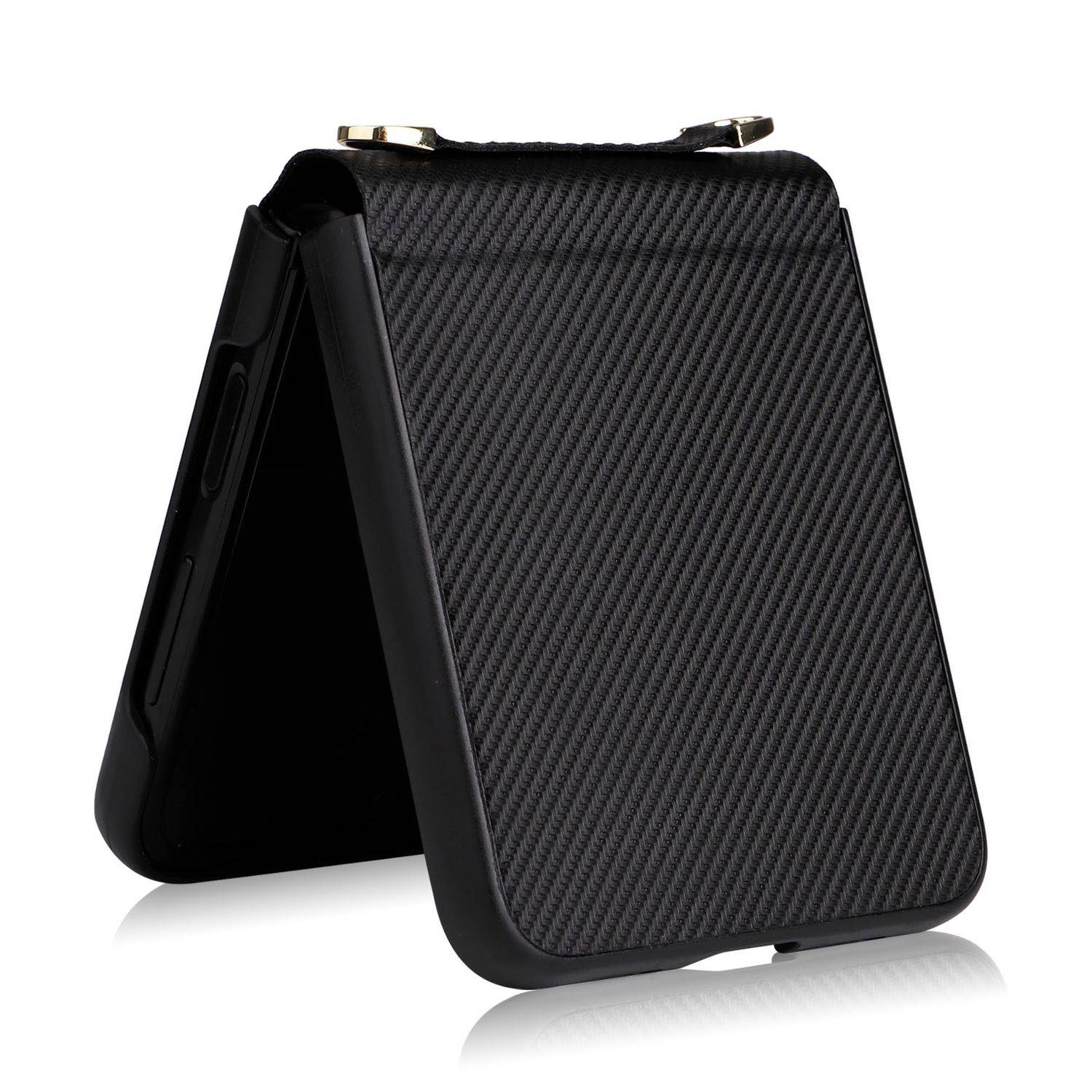 Hülle kompatibel mit Samsung Galaxy Z Flip4 5G Kunststoff Soft Handyhülle - Handy Case Schwarz