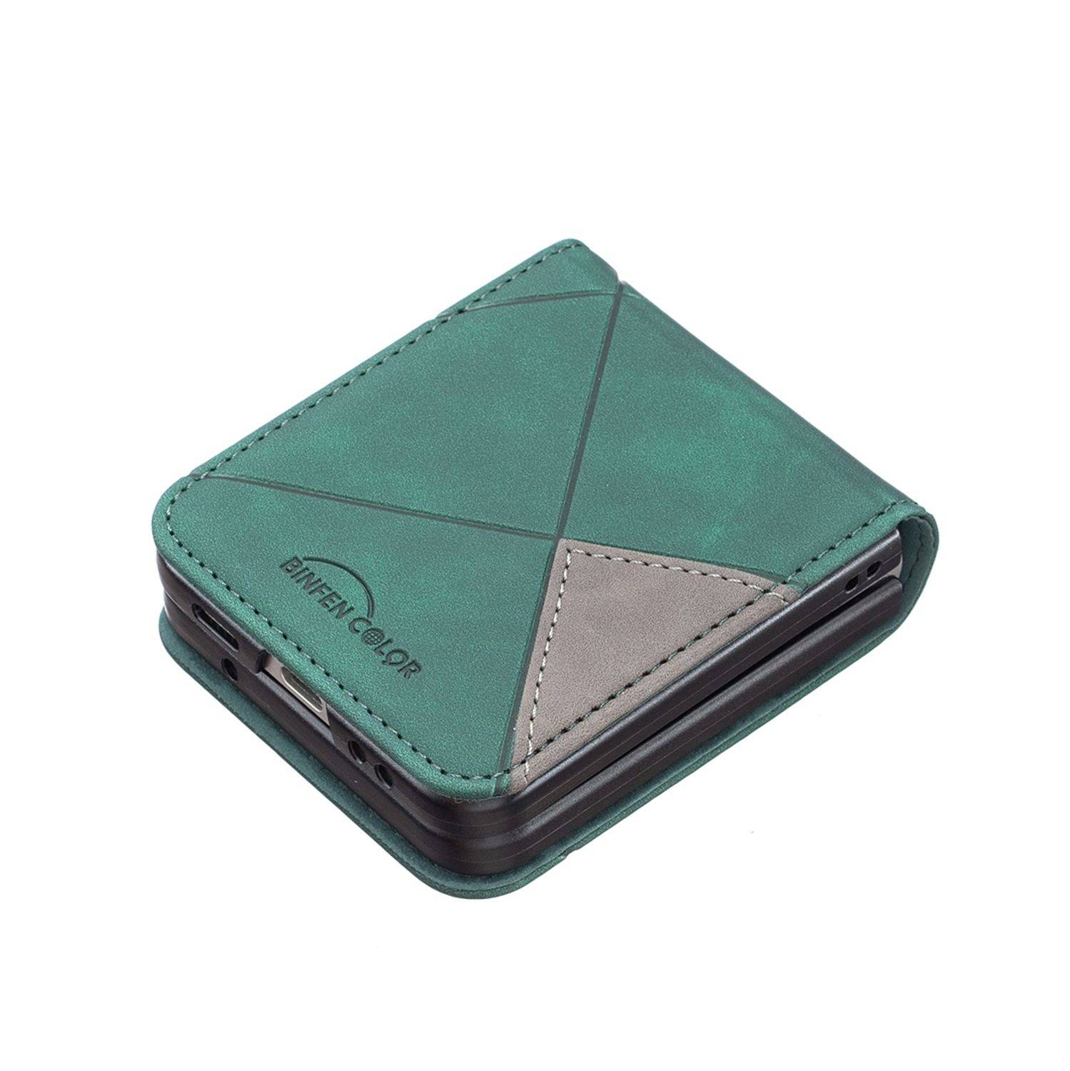 Hülle kompatibel mit Samsung Galaxy Z Flip4 5G Kunststoff Soft Handyhülle - Handy Case Grün