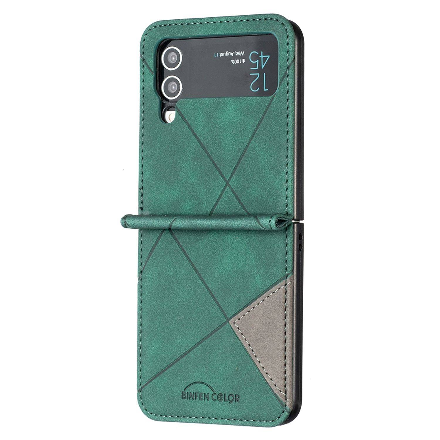 Hülle kompatibel mit Samsung Galaxy Z Flip4 5G Kunststoff Soft Handyhülle - Handy Case Grün