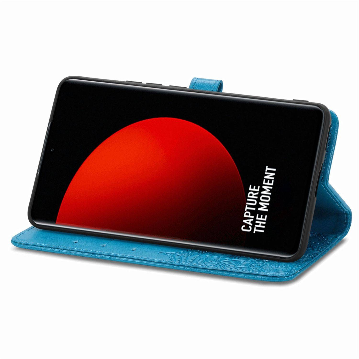 Hülle kompatibel mit Xiaomi 12S Ultra Kunstleder Handyhülle - Handy Case Blau