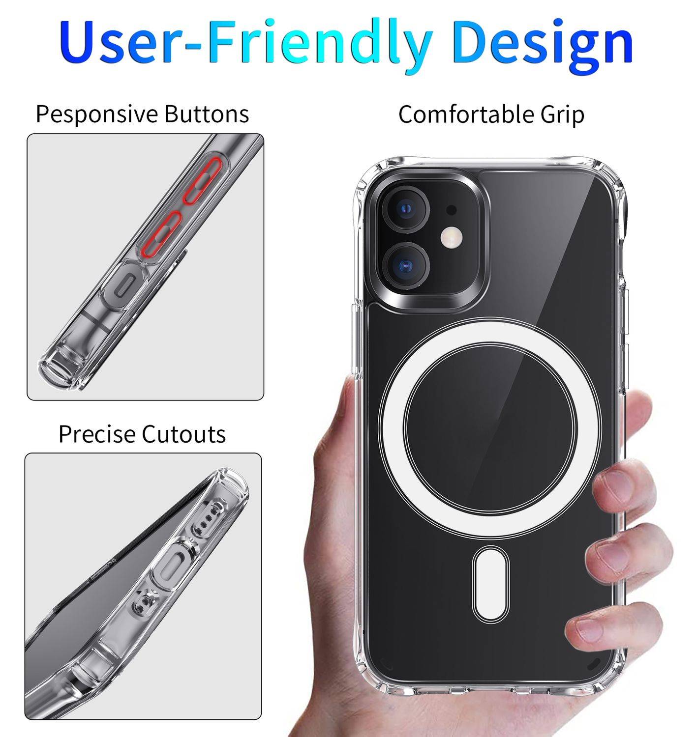 Hülle kompatibel mit Apple iPhone 12 Pro Max Kunststoff Soft Handyhülle - Handy Case Transparent