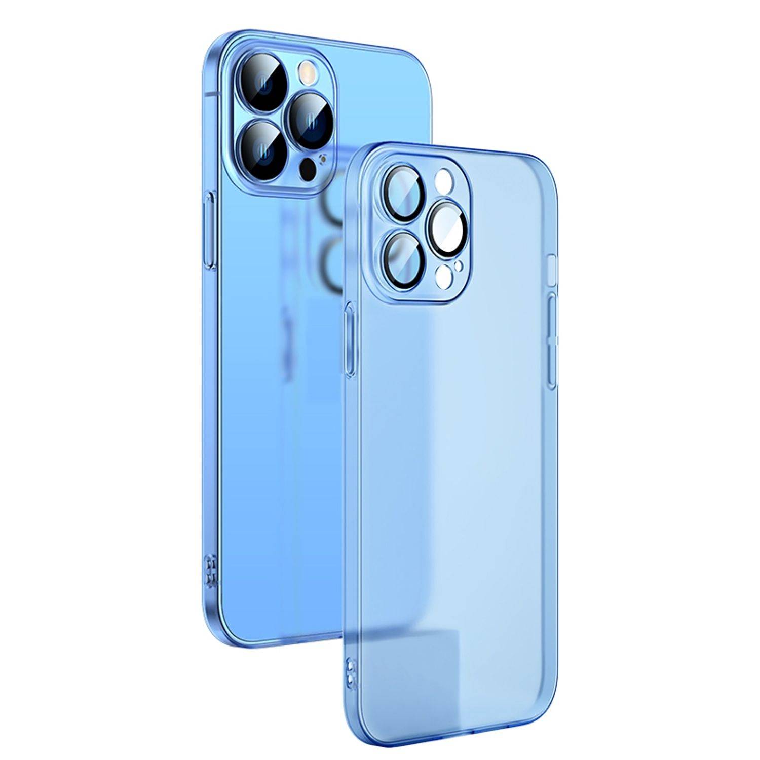 Hülle kompatibel mit Apple iPhone 13 Pro Max Kunststoff Soft Handyhülle - Handy Case Blau