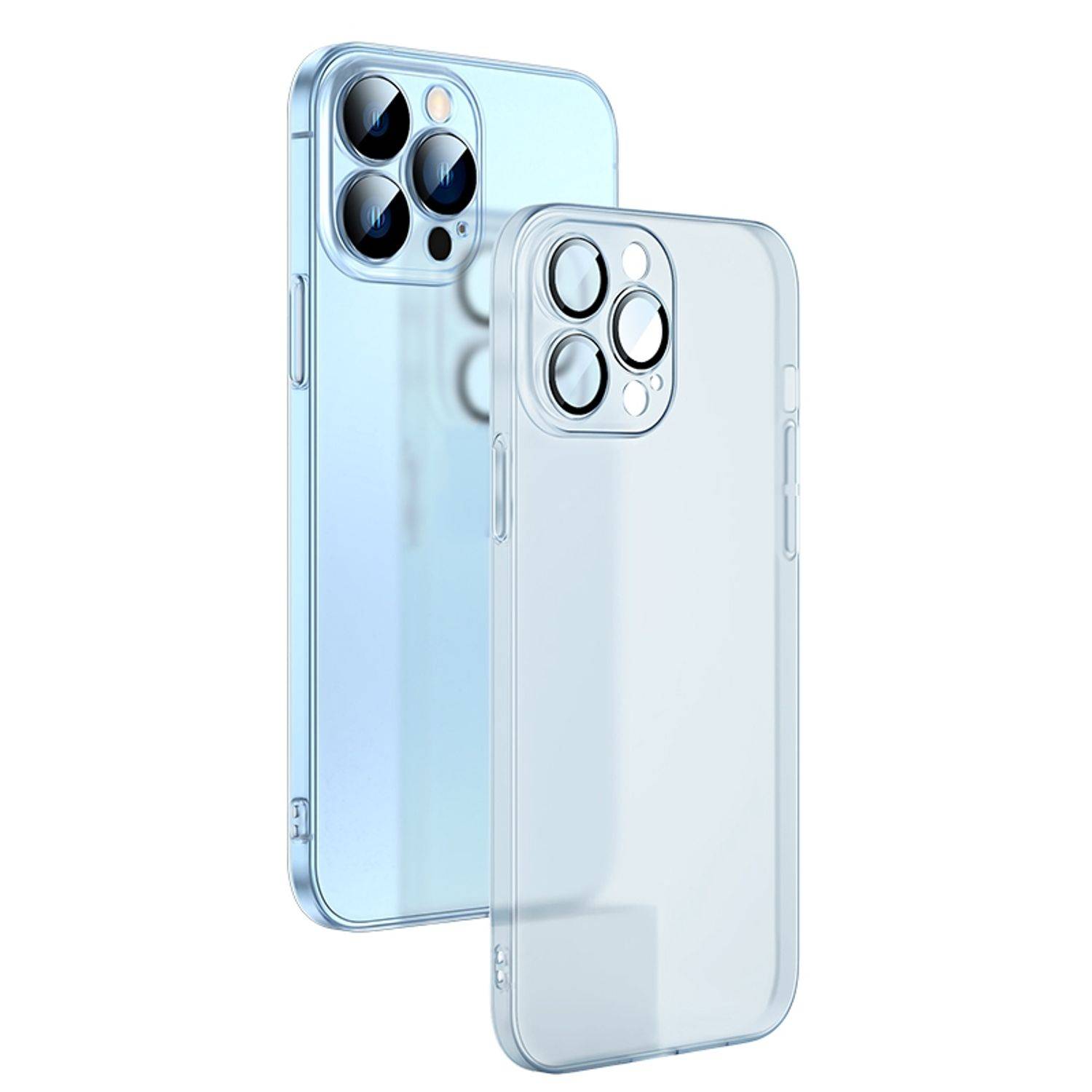Hülle kompatibel mit Apple iPhone 13 Pro Max Kunststoff Soft Handyhülle - Handy Case Weiß