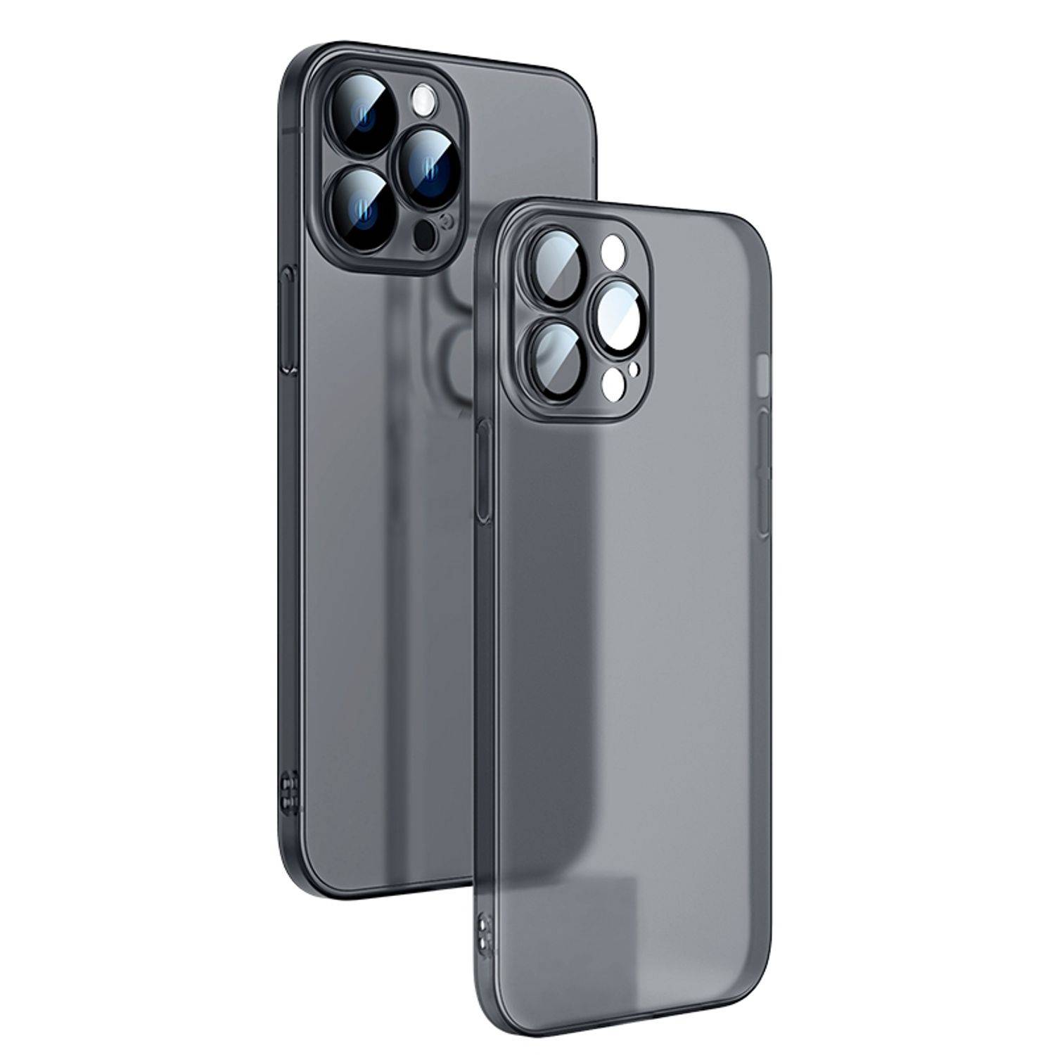 Hülle kompatibel mit Apple iPhone 13 Pro Max Kunststoff Soft Handyhülle - Handy Case Schwarz