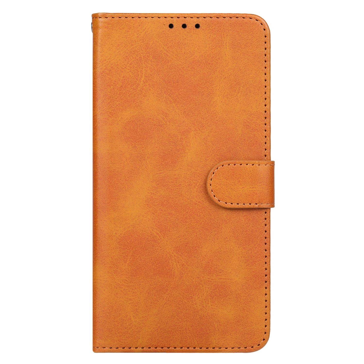 Hülle kompatibel mit Samsung Galaxy S23 Kunstleder Handyhülle - Handy Case Braun