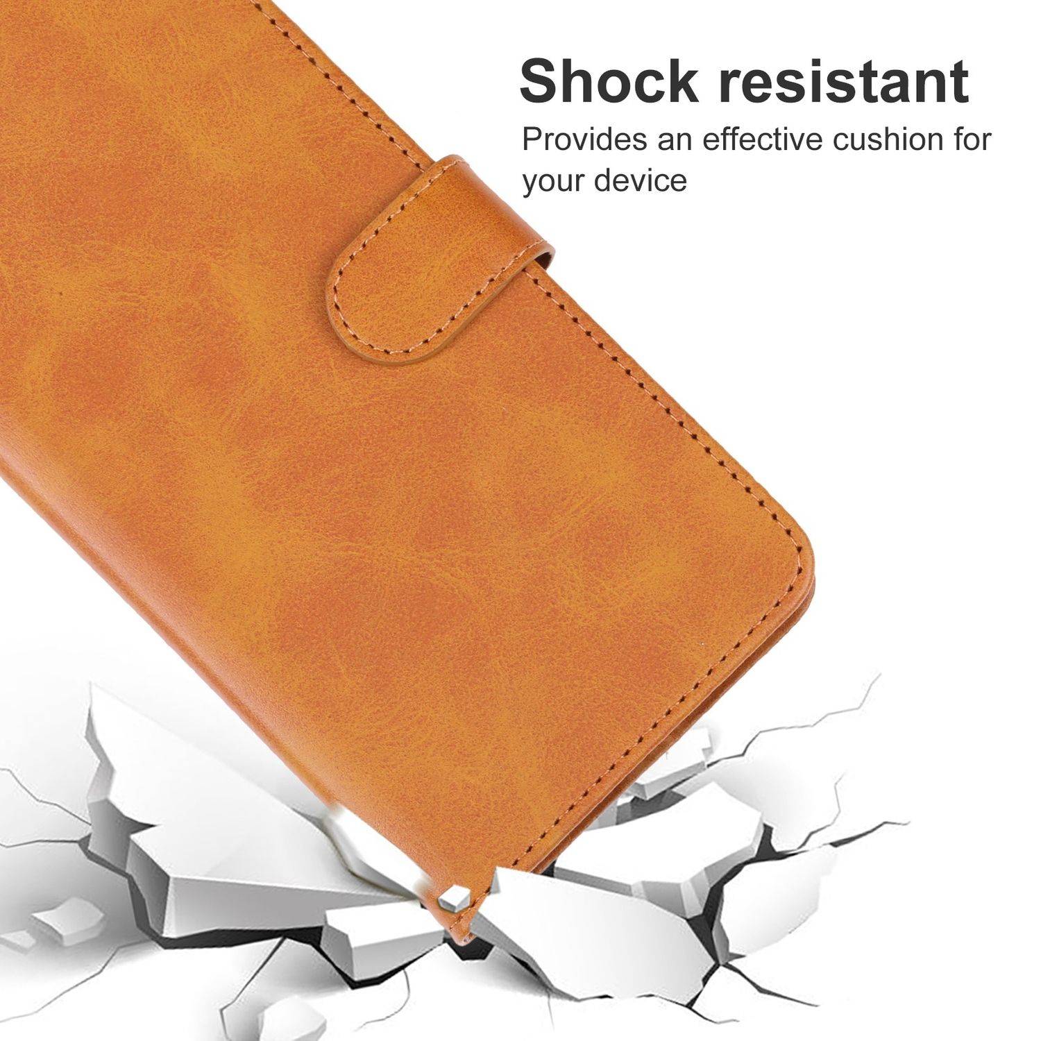 Hülle kompatibel mit Samsung Galaxy S23 Plus Kunstleder Handyhülle - Handy Case Braun