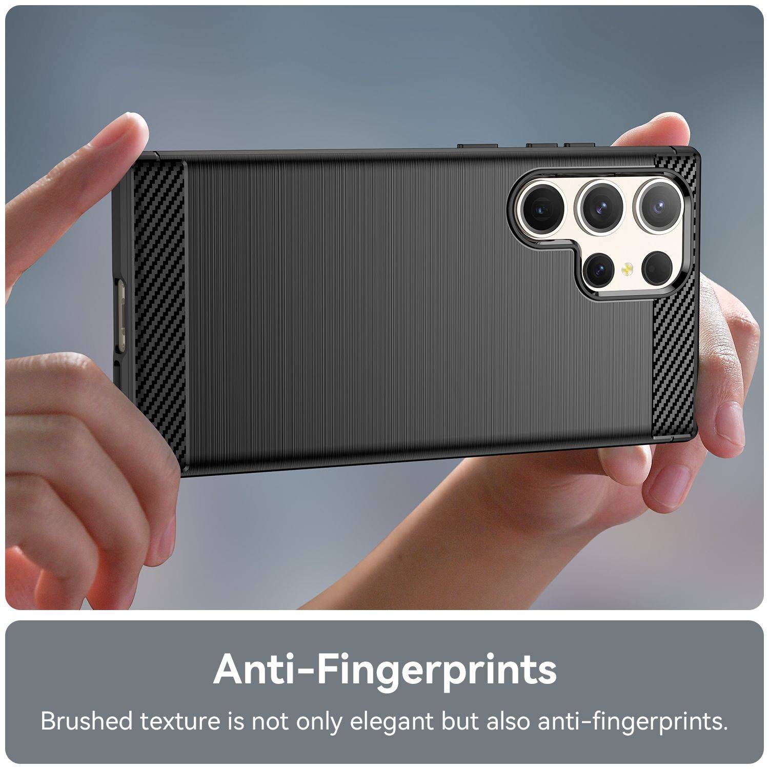 Hülle kompatibel mit Samsung Galaxy S23 Ultra Kunststoff Soft Handyhülle - Handy Case Schwarz