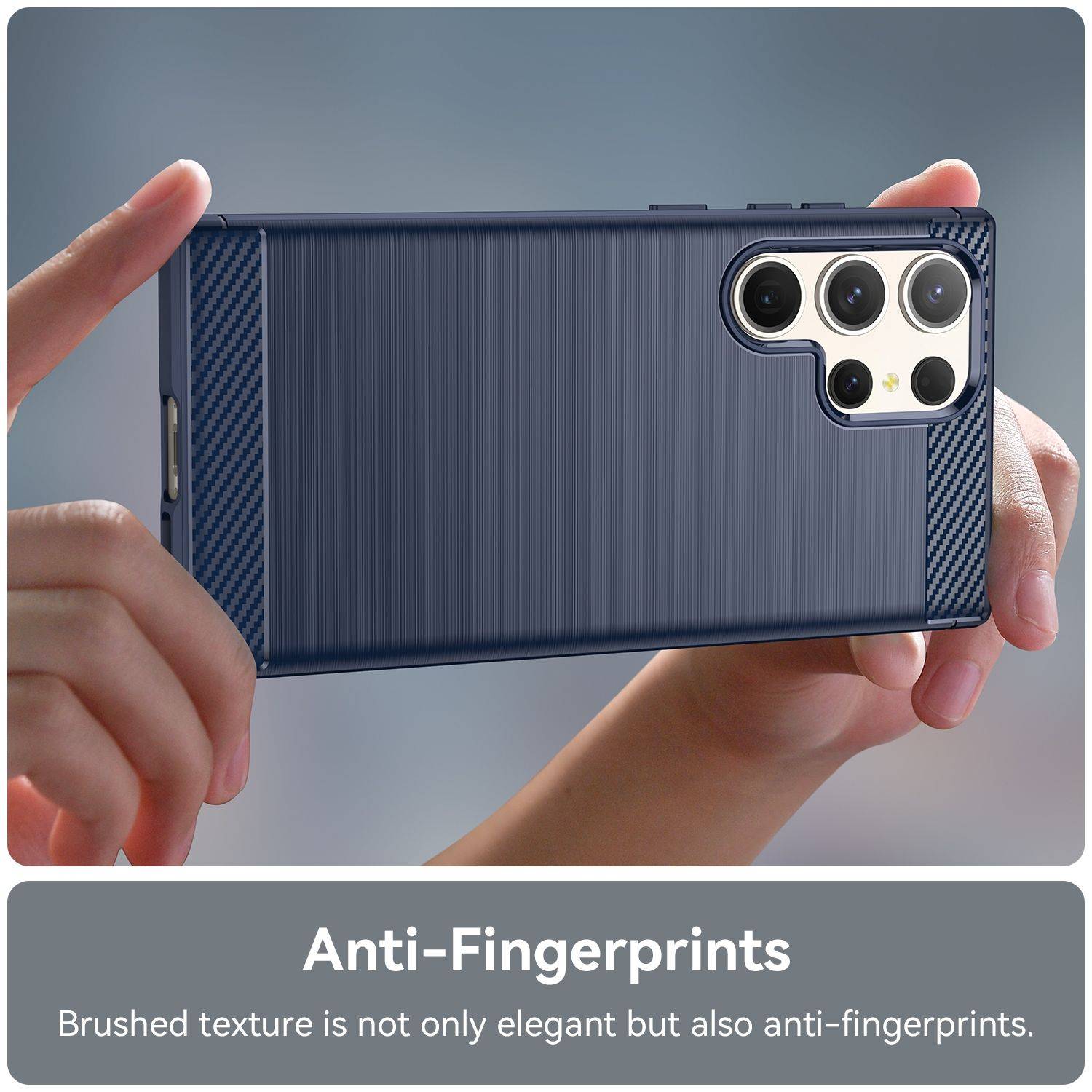 Hülle kompatibel mit Samsung Galaxy S23 Ultra Kunststoff Soft Handyhülle - Handy Case Blau