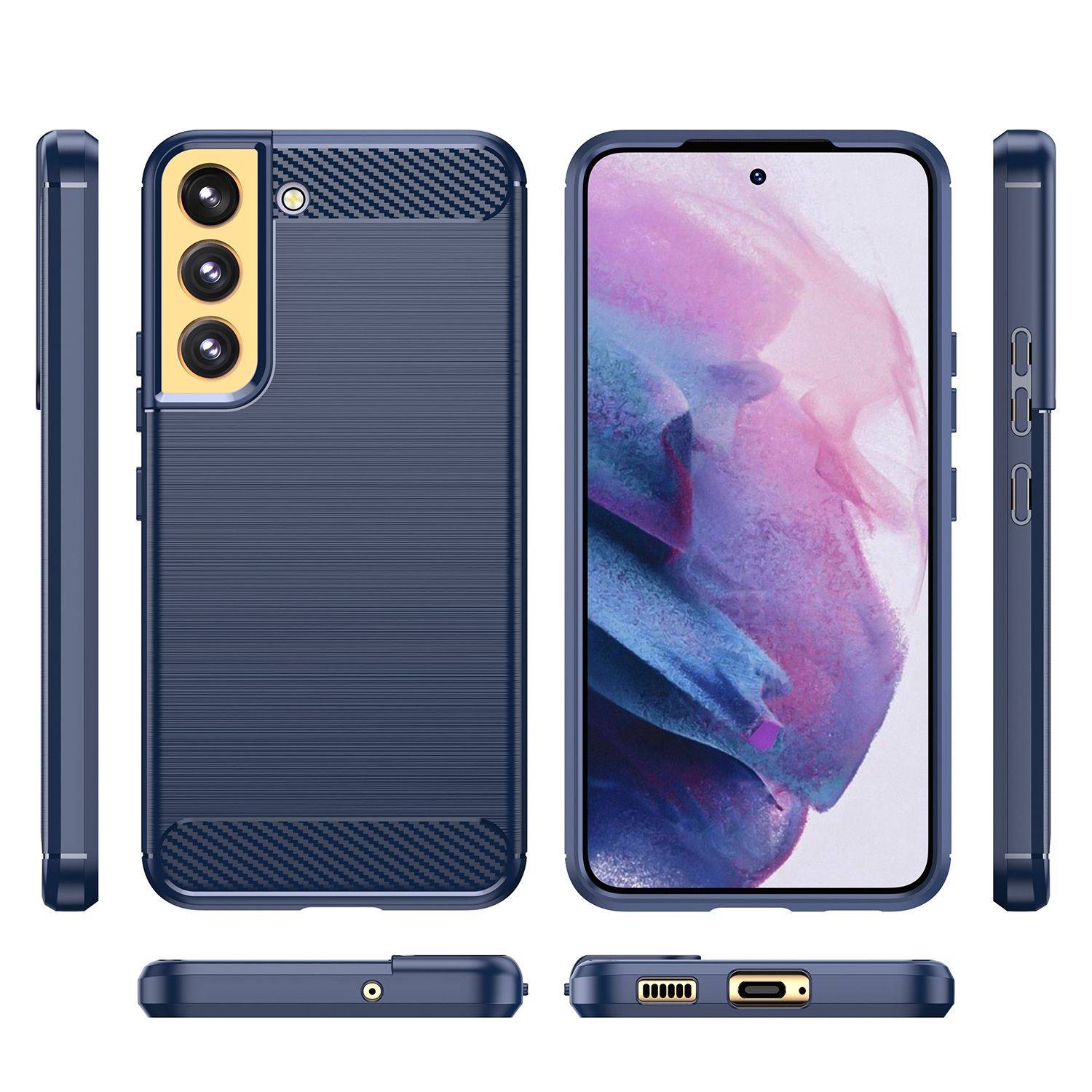 Hülle kompatibel mit Samsung Galaxy S23 Plus Kunststoff Soft Handyhülle - Handy Case Blau