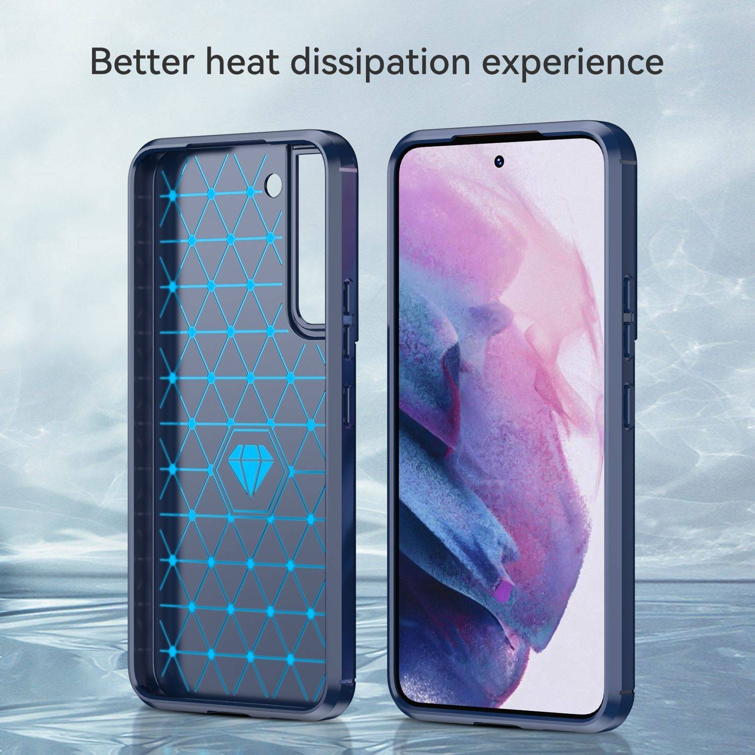 Hülle kompatibel mit Samsung Galaxy S23 Plus Kunststoff Soft Handyhülle - Handy Case Blau