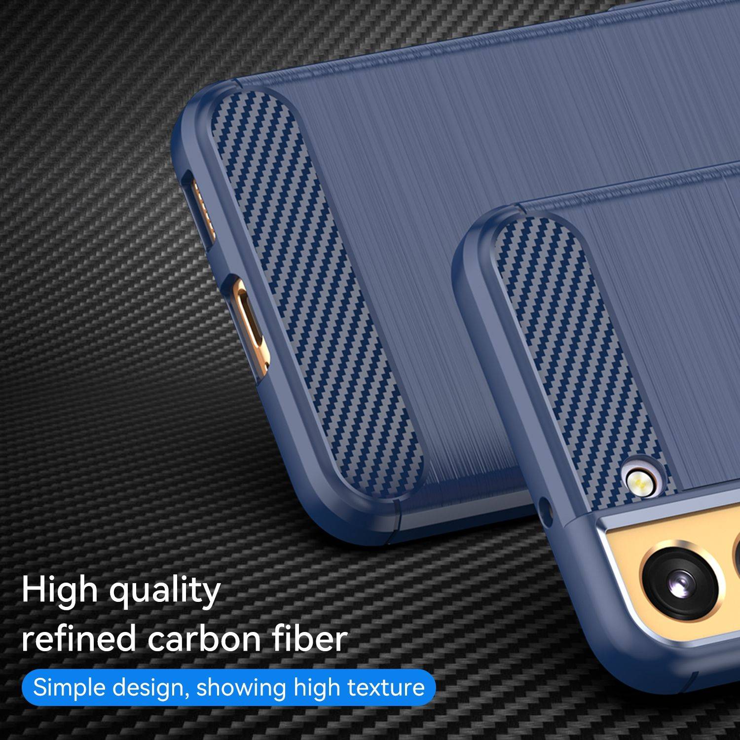 Hülle kompatibel mit Samsung Galaxy S23 Plus Kunststoff Soft Handyhülle - Handy Case Blau
