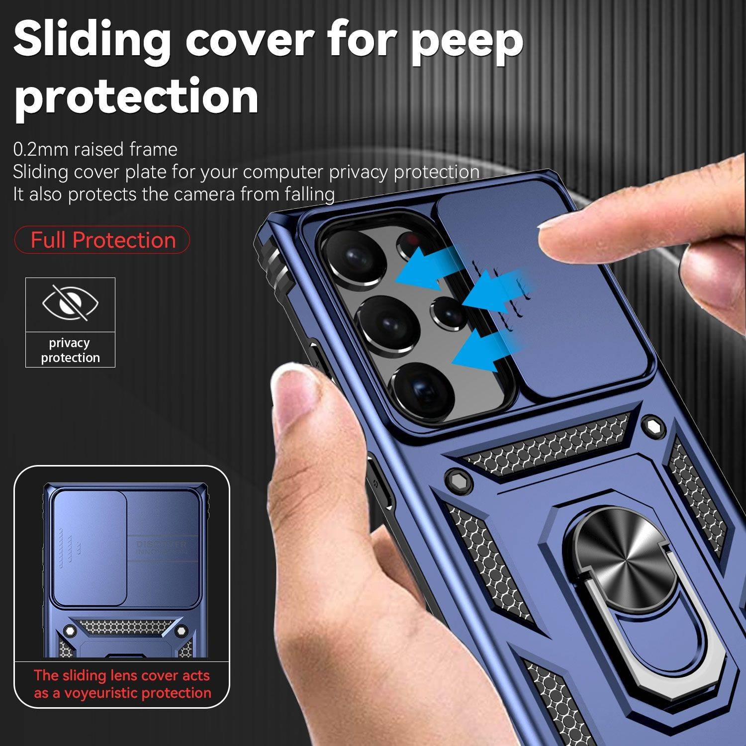 Hülle kompatibel mit Samsung Galaxy S23 Ultra Kunststoff Soft Handyhülle - Handy Case Blau