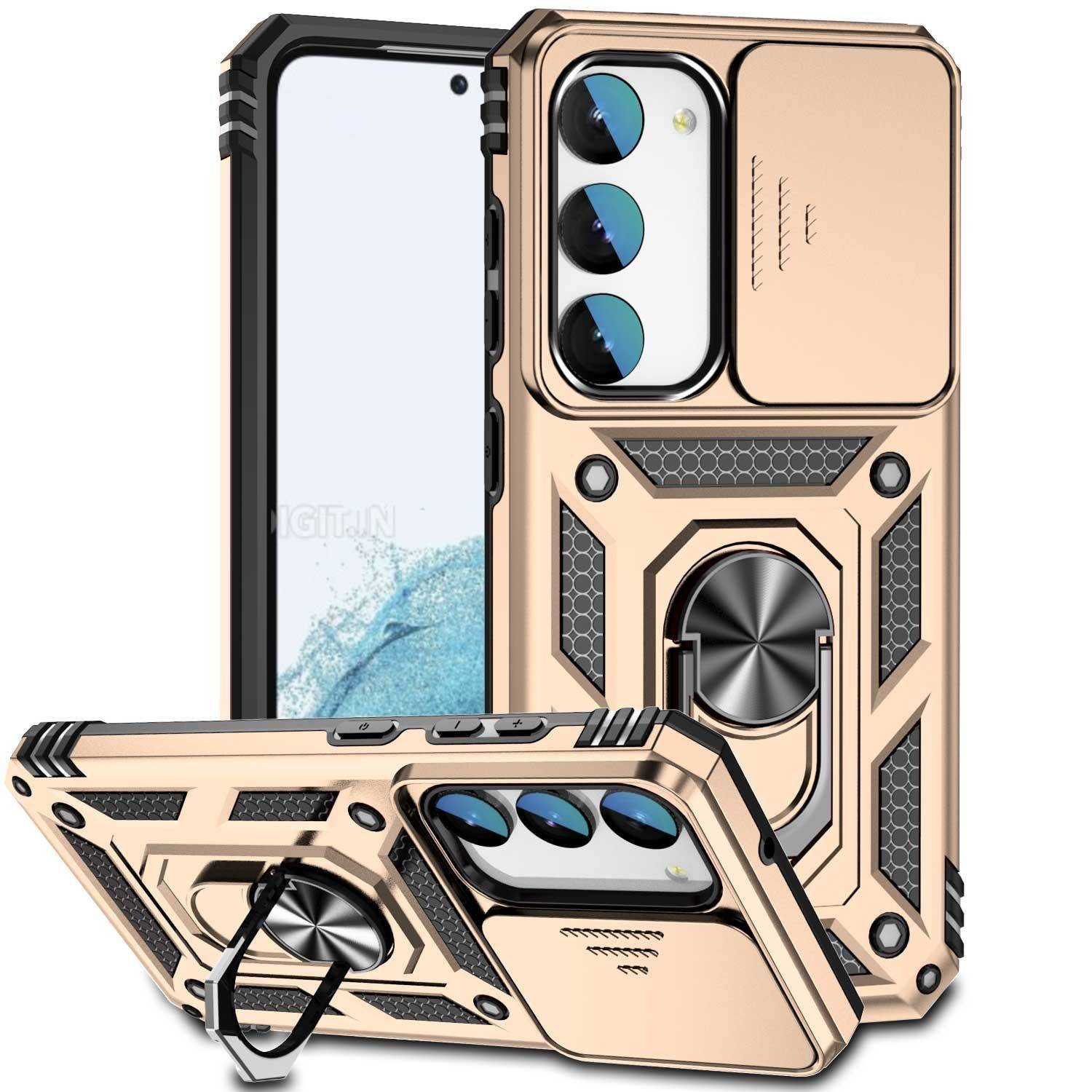 Hülle kompatibel mit Samsung Galaxy S23 Plus Kunststoff Soft Handyhülle - Handy Case Gold
