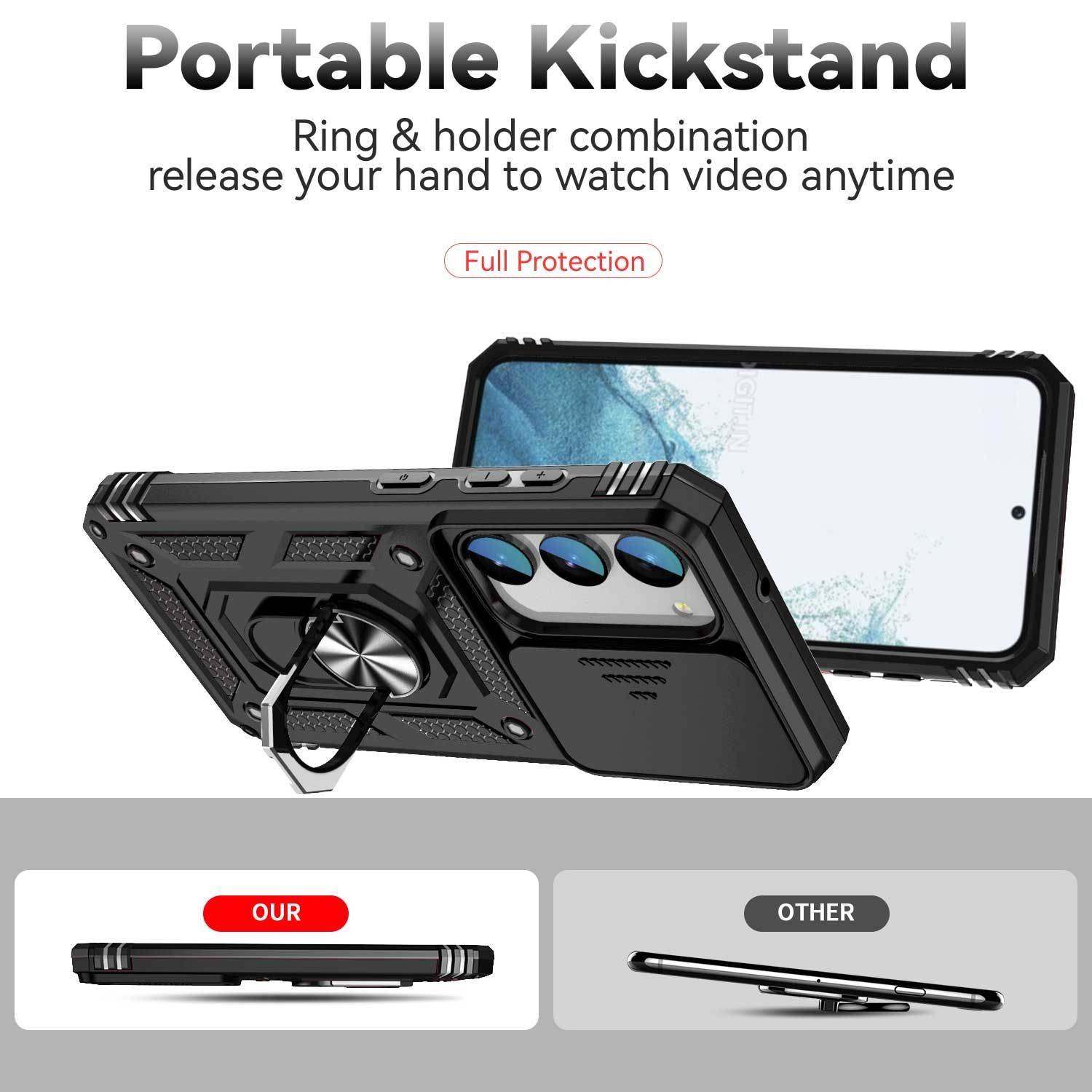 Hülle kompatibel mit Samsung Galaxy S23 Kunststoff Soft Handyhülle - Handy Case Schwarz