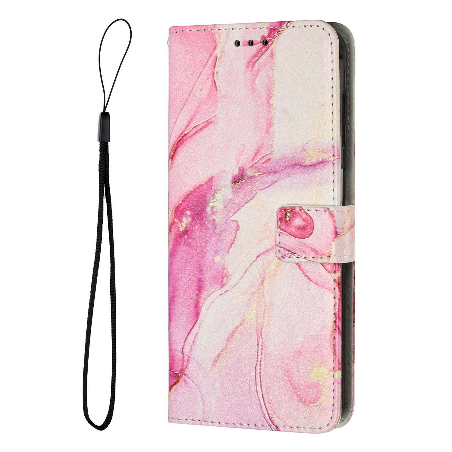 Hülle kompatibel mit Samsung Galaxy S23 Ultra Kunstleder Handyhülle - Handy Case Rose Gold