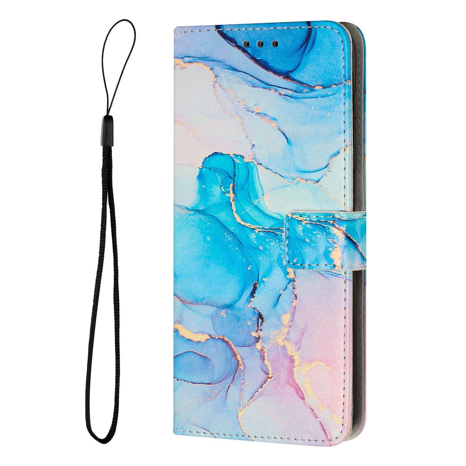 Hülle kompatibel mit Samsung Galaxy S23 Ultra Kunstleder Handyhülle - Handy Case Rosa Grün