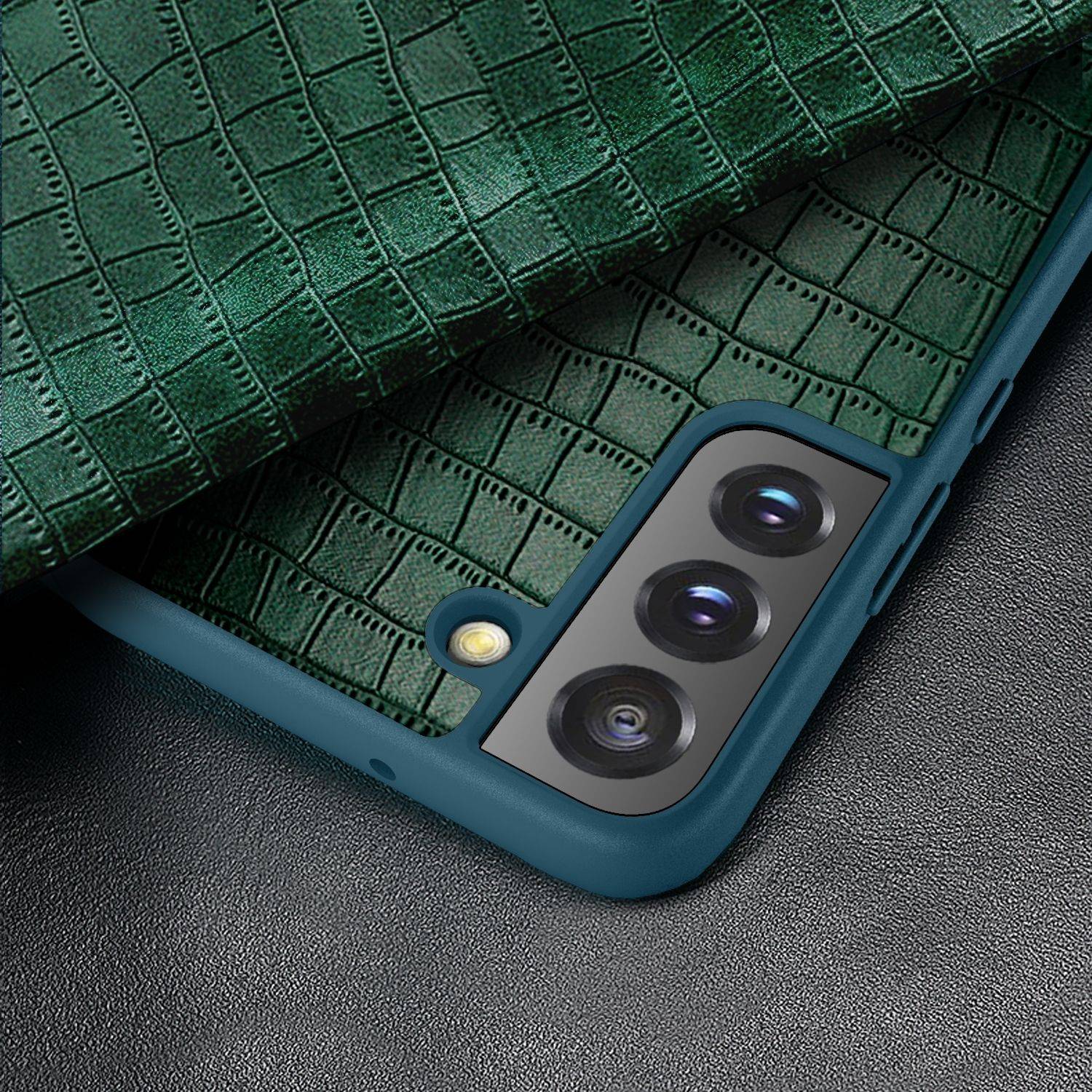 Hülle kompatibel mit Samsung Galaxy S23 Kunstleder Handyhülle - Handy Case Rot
