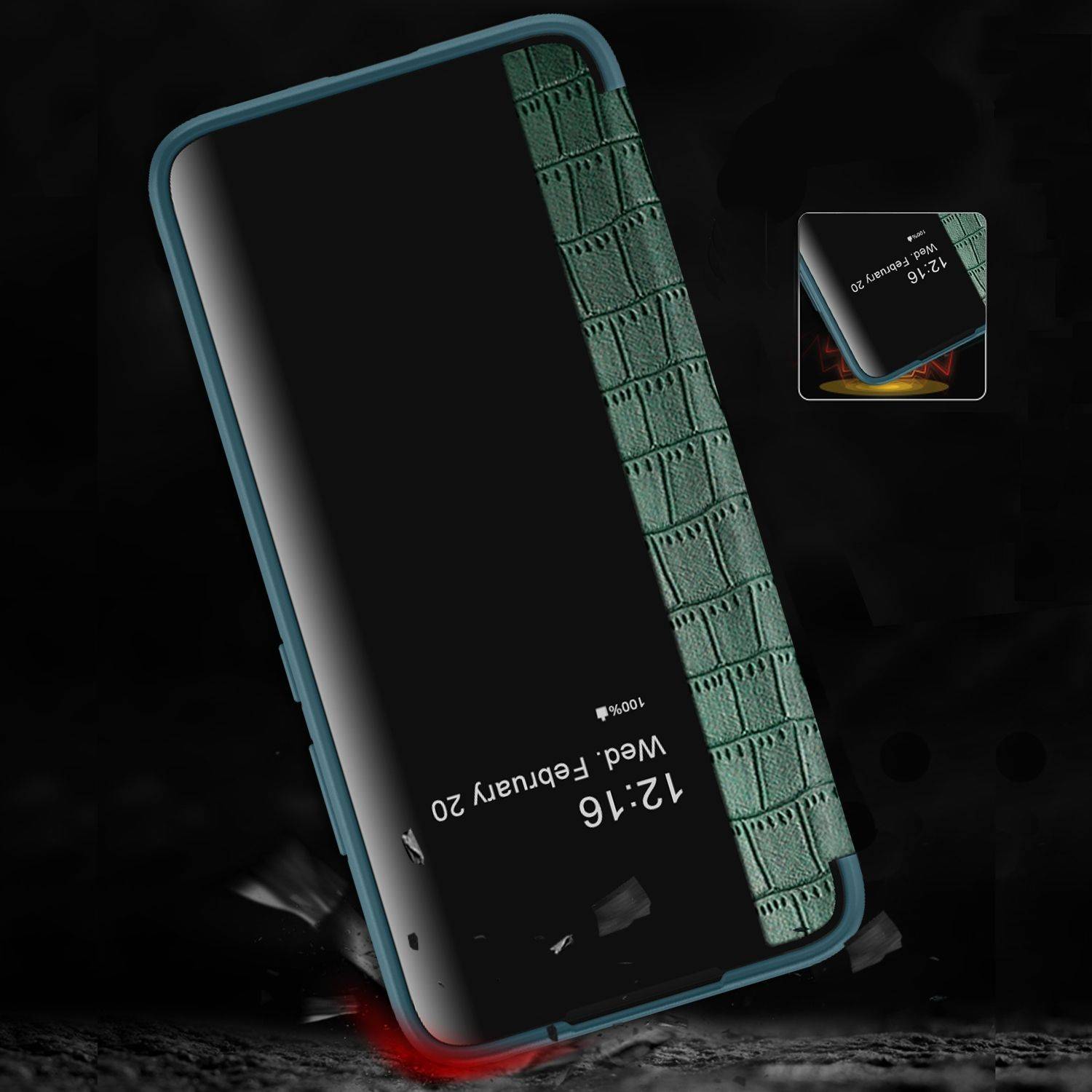 Hülle kompatibel mit Samsung Galaxy S23 Kunstleder Handyhülle - Handy Case Rot