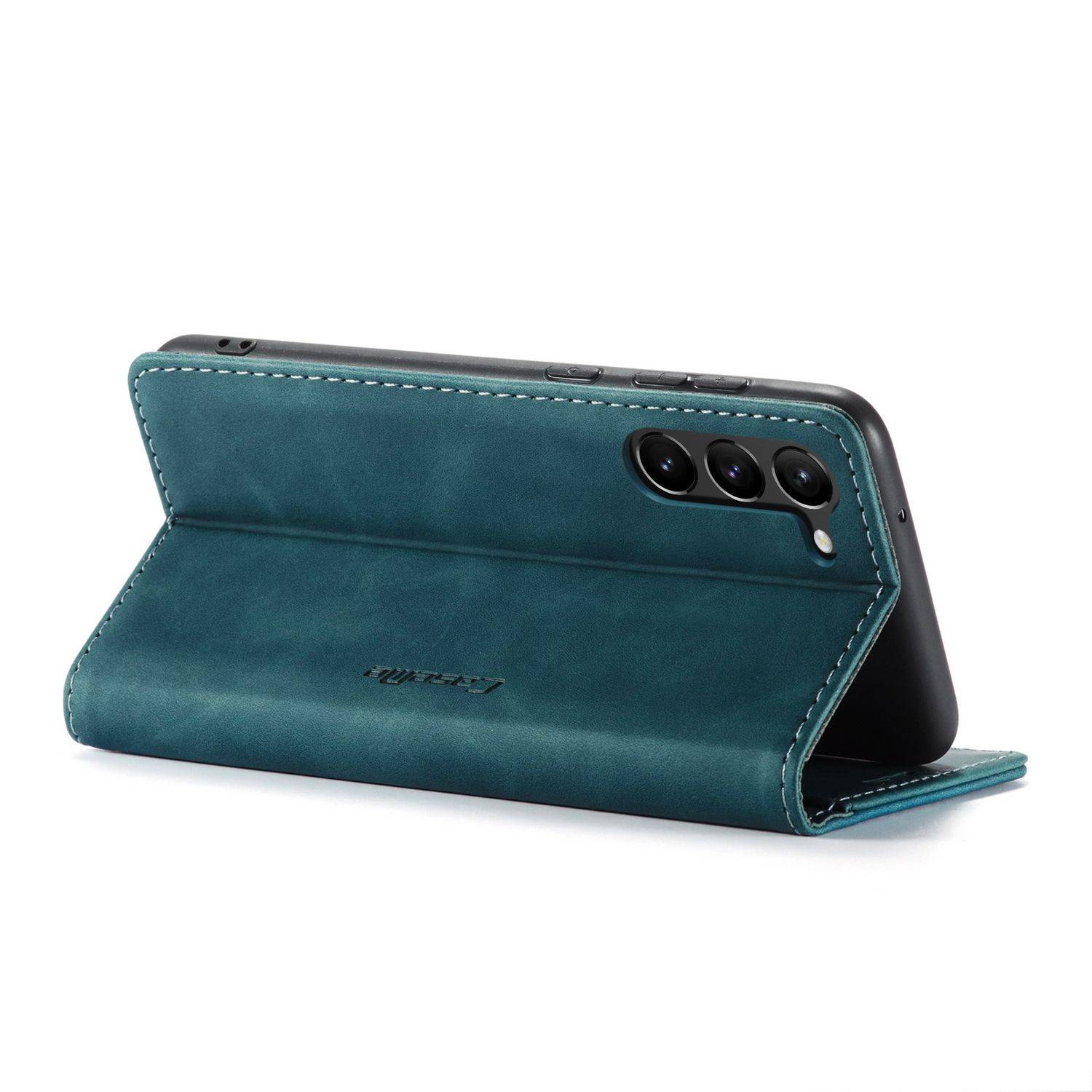 Hülle kompatibel mit Samsung Galaxy S23 Kunstleder Handyhülle - Handy Case Blau