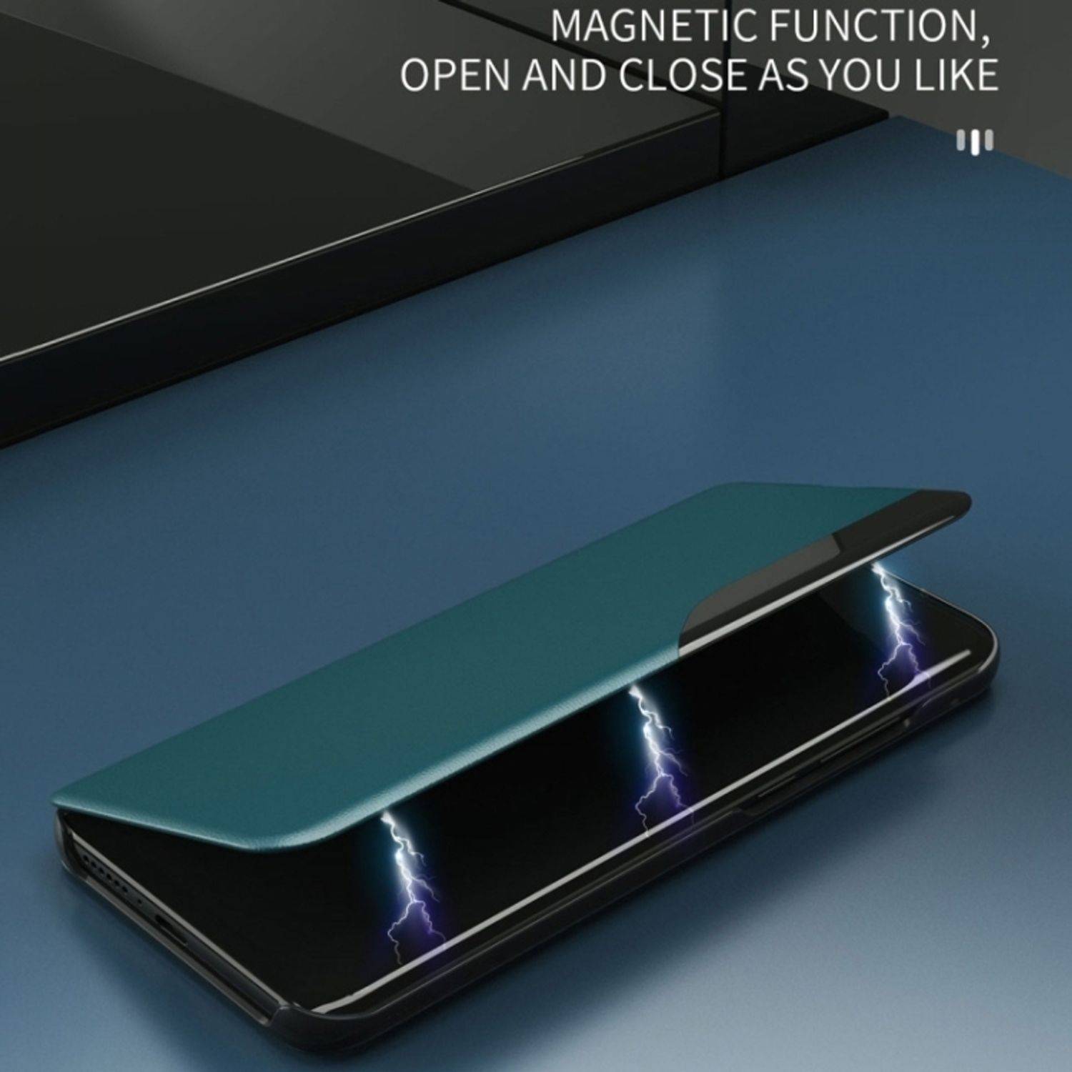 Hülle kompatibel mit Samsung Galaxy S23 Plus Kunstleder Handyhülle - Handy Case Blau