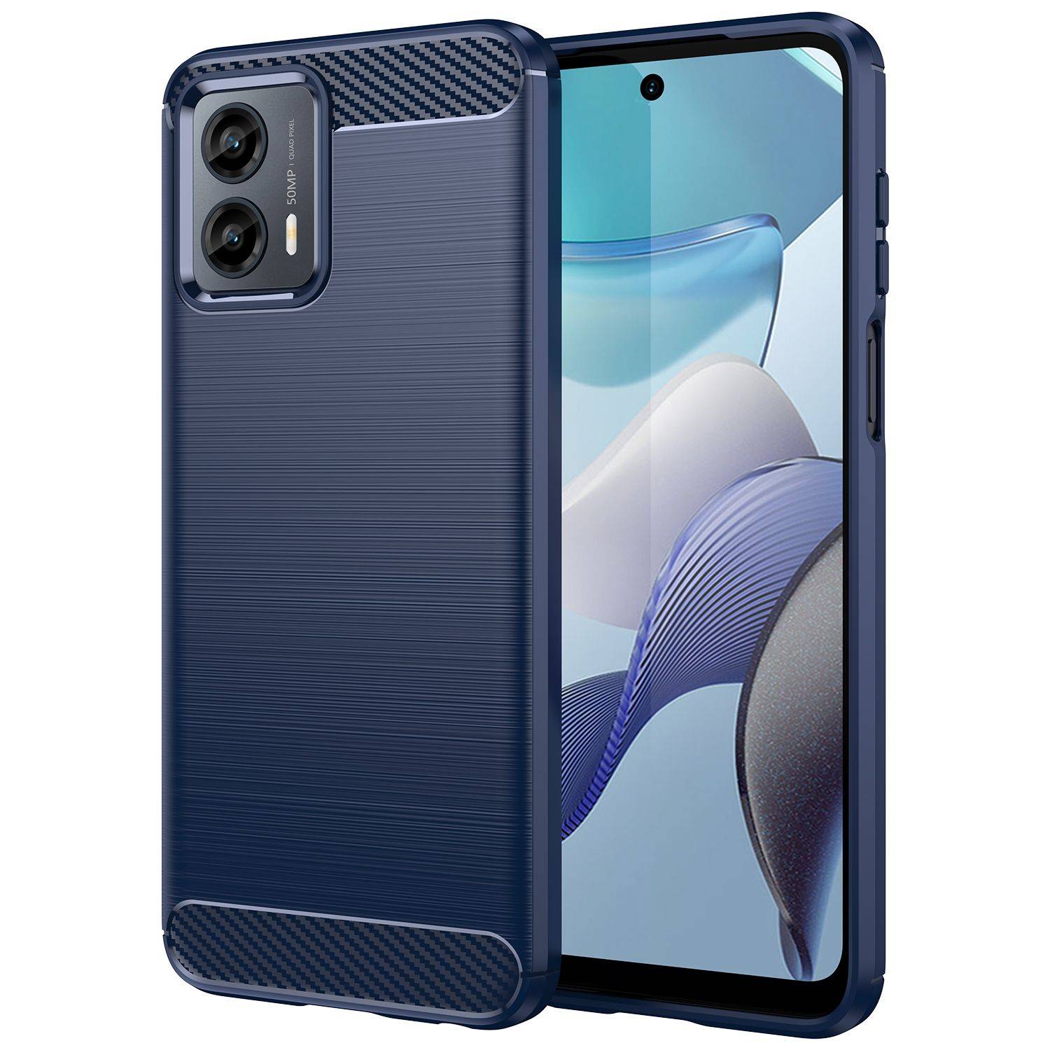 Hülle kompatibel mit Motorola Moto G 5G 2023 Kunststoff Soft Handyhülle - Handy Case Blau