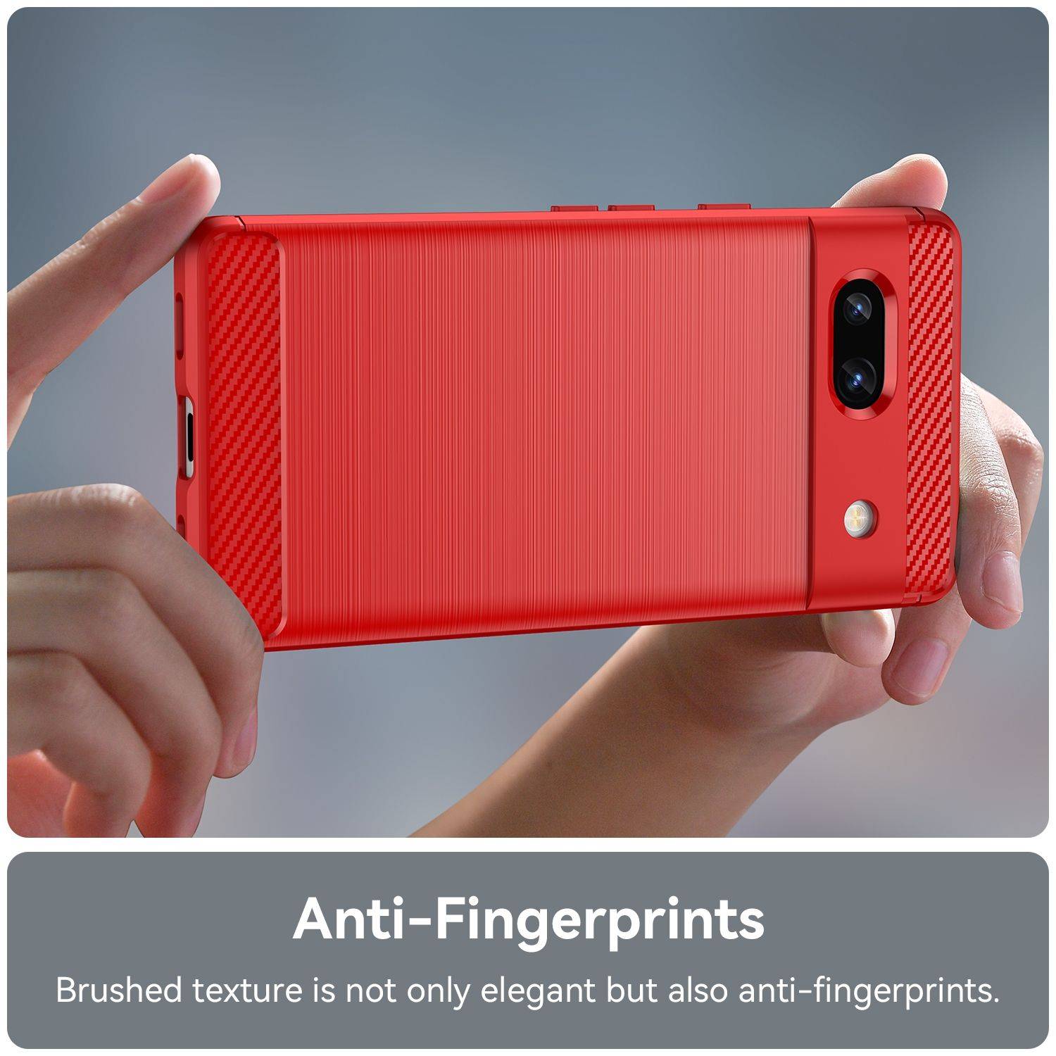 Hülle kompatibel mit Google Pixel 7a Kunststoff Soft Handyhülle - Handy Case Rot