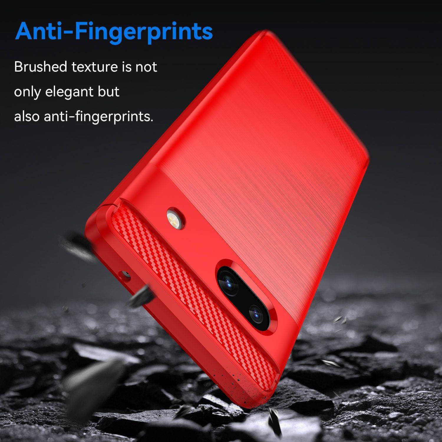 Hülle kompatibel mit Google Pixel 7a Kunststoff Soft Handyhülle - Handy Case Rot
