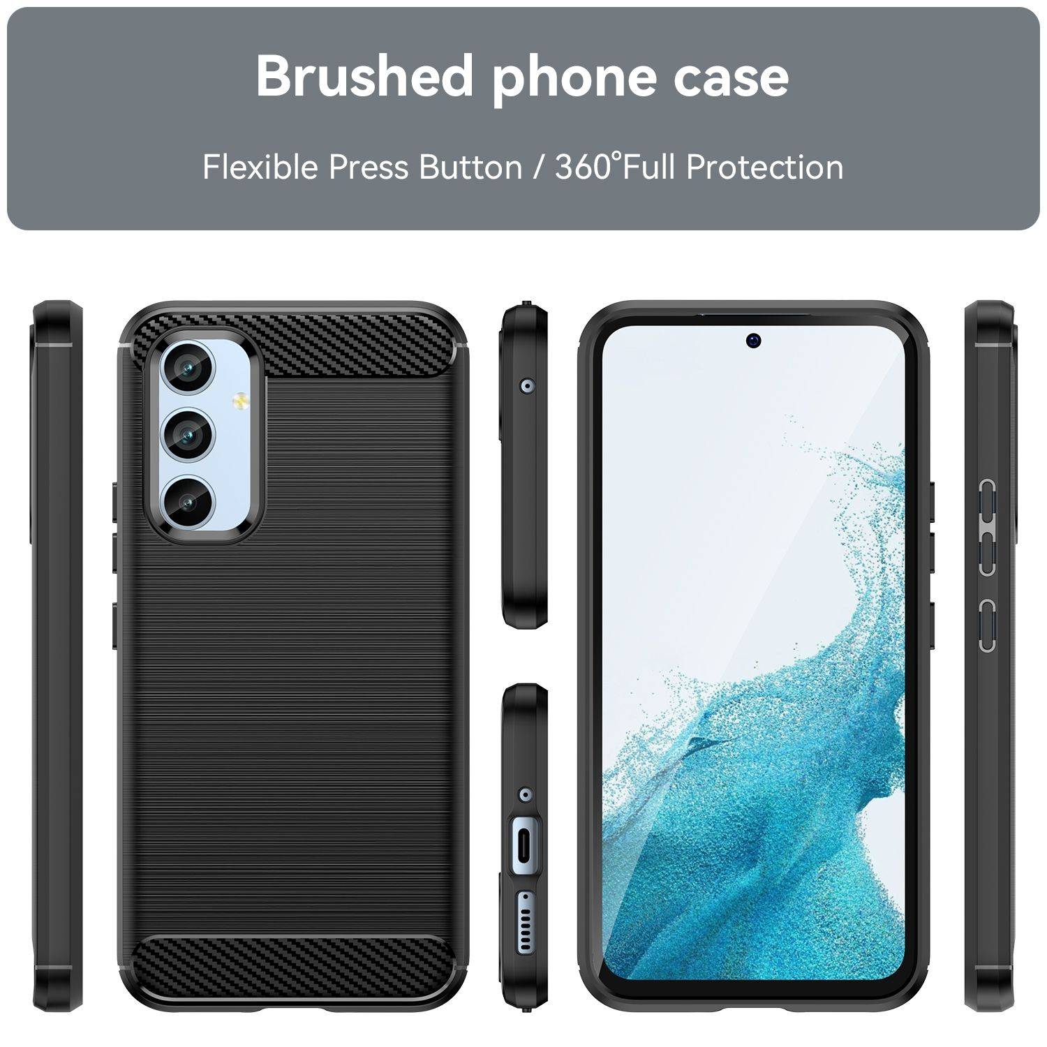 Hülle kompatibel mit Samsung Galaxy A54 5G Kunststoff Soft Handyhülle - Handy Case Rot