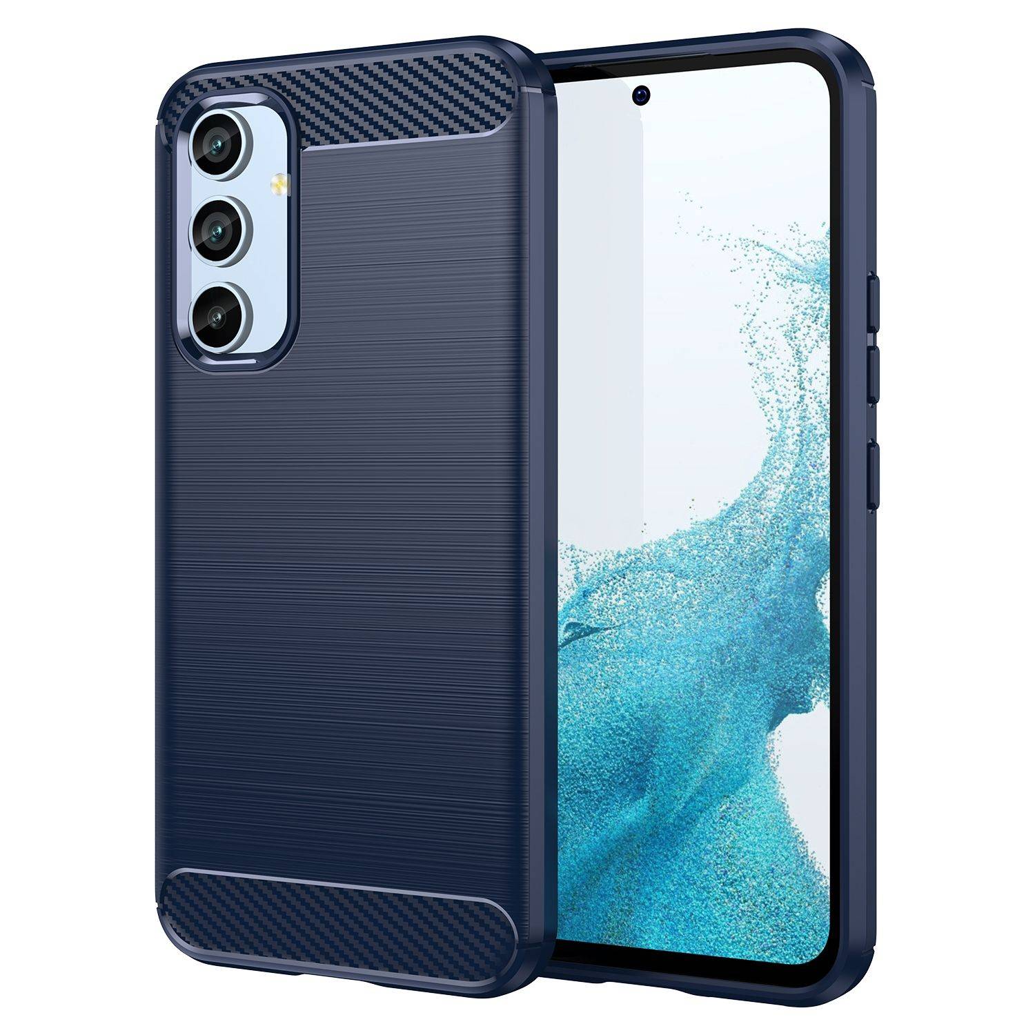 Hülle kompatibel mit Samsung Galaxy A54 5G Kunststoff Soft Handyhülle - Handy Case Blau